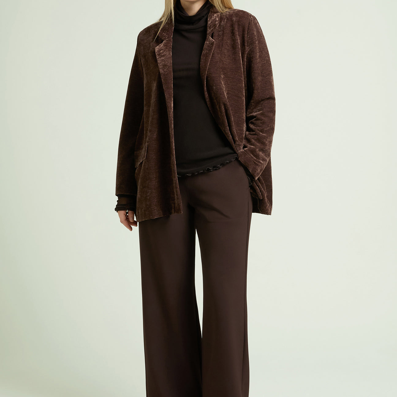 PANTALONI AMPI IN CADY