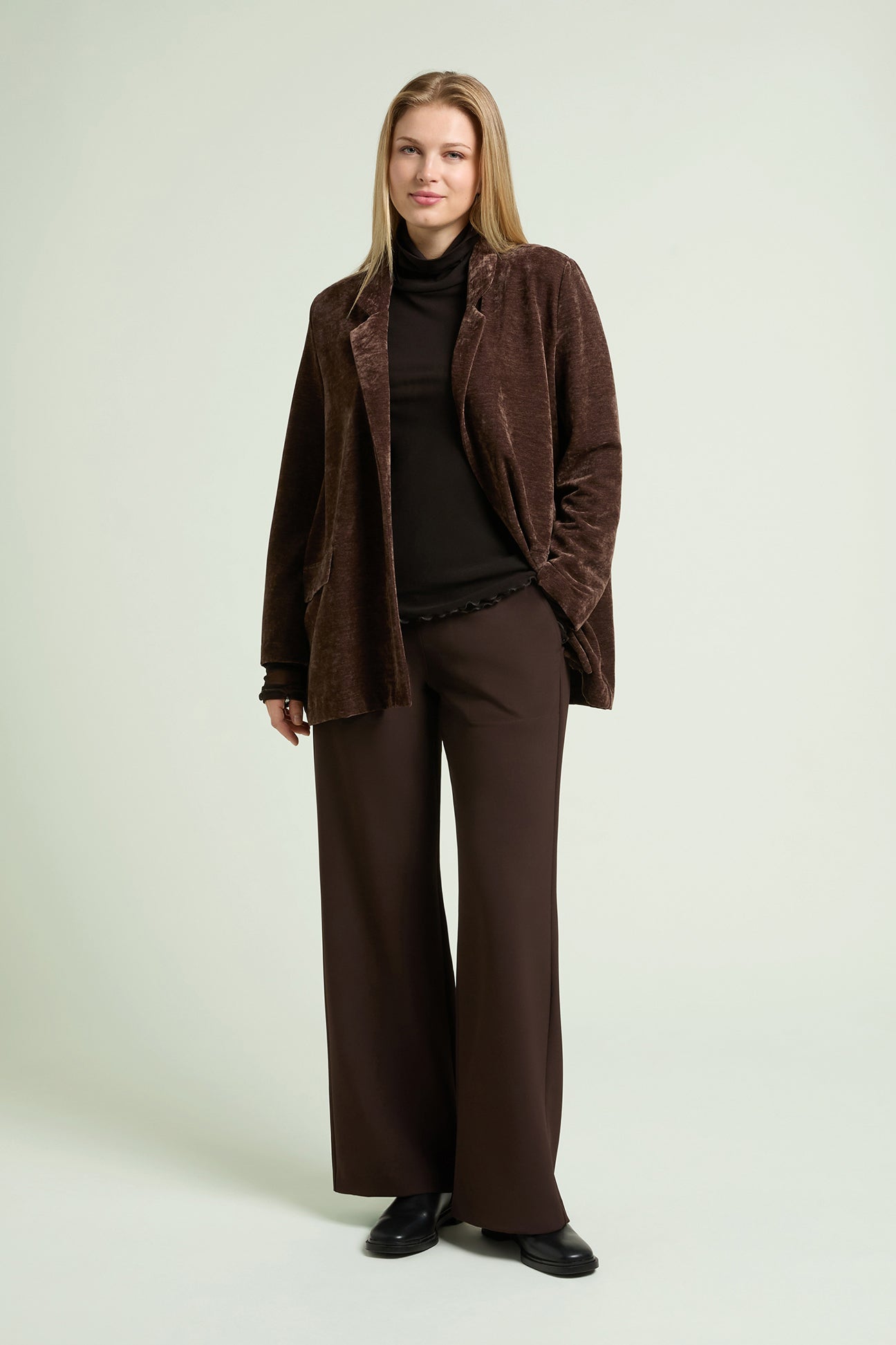 PANTALONI AMPI IN CADY