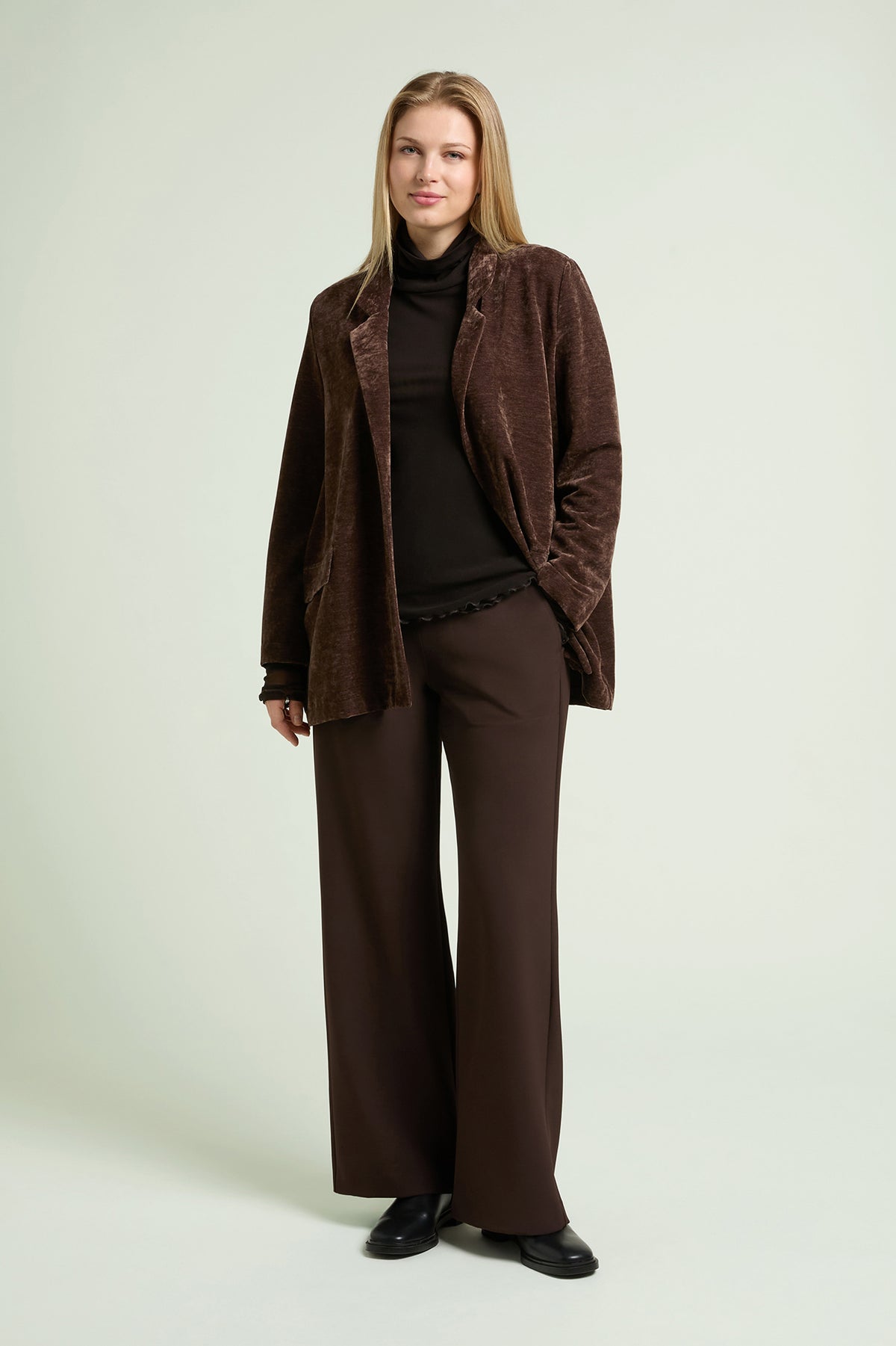 PANTALONI AMPI IN CADY