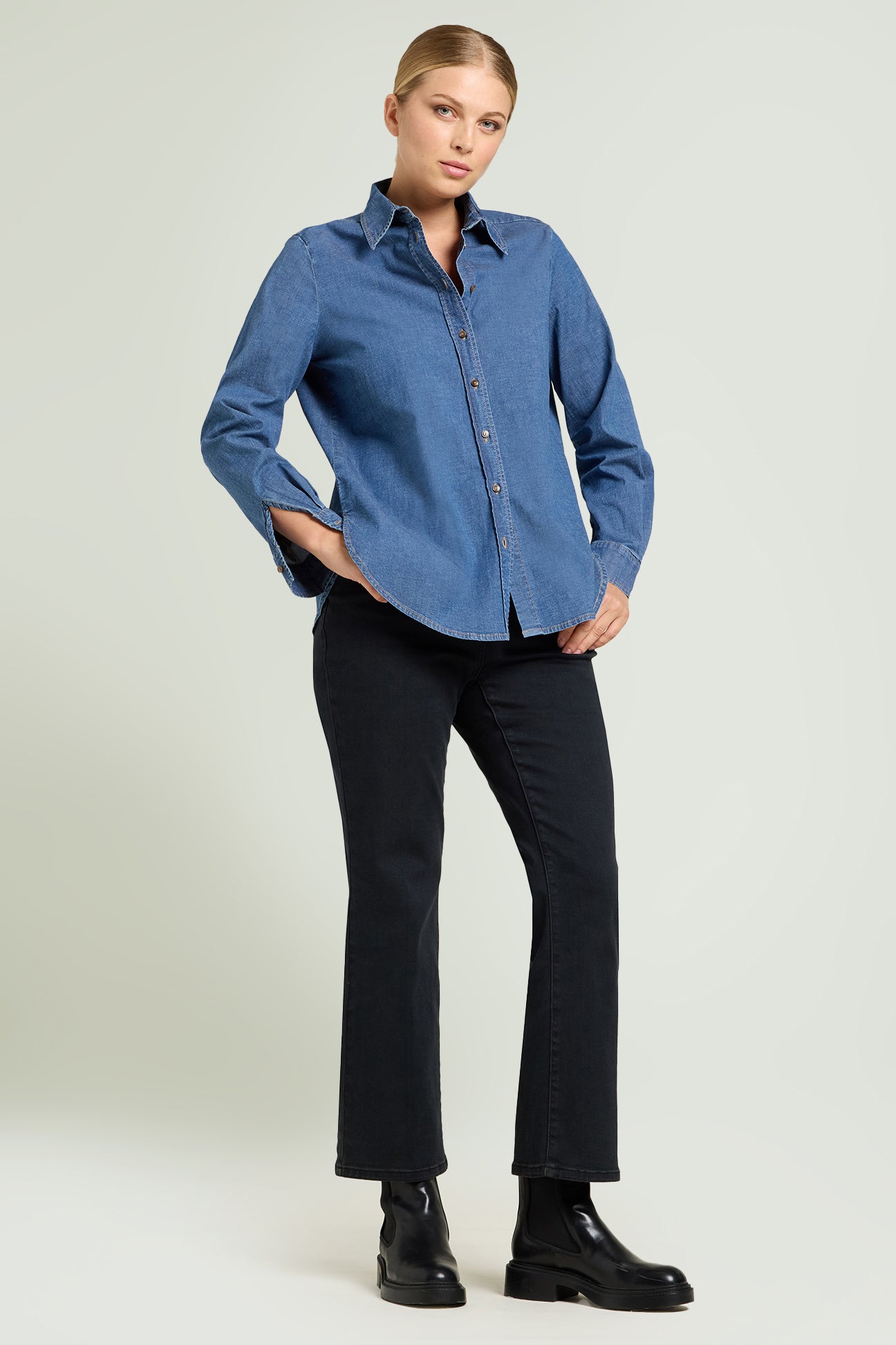 CAMICIA IN Denim LEGGERO