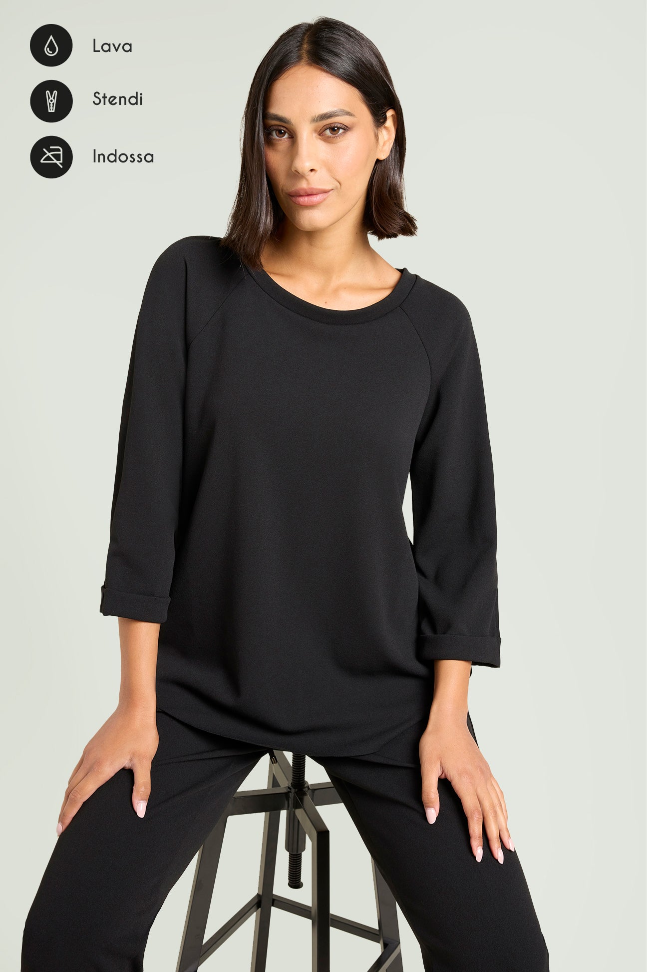 FELPA IN SCUBA CREPE