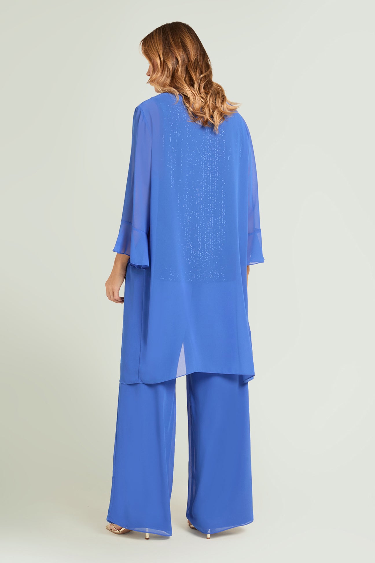 SPOLVERINO E PANTALONE IN GEORGETTE