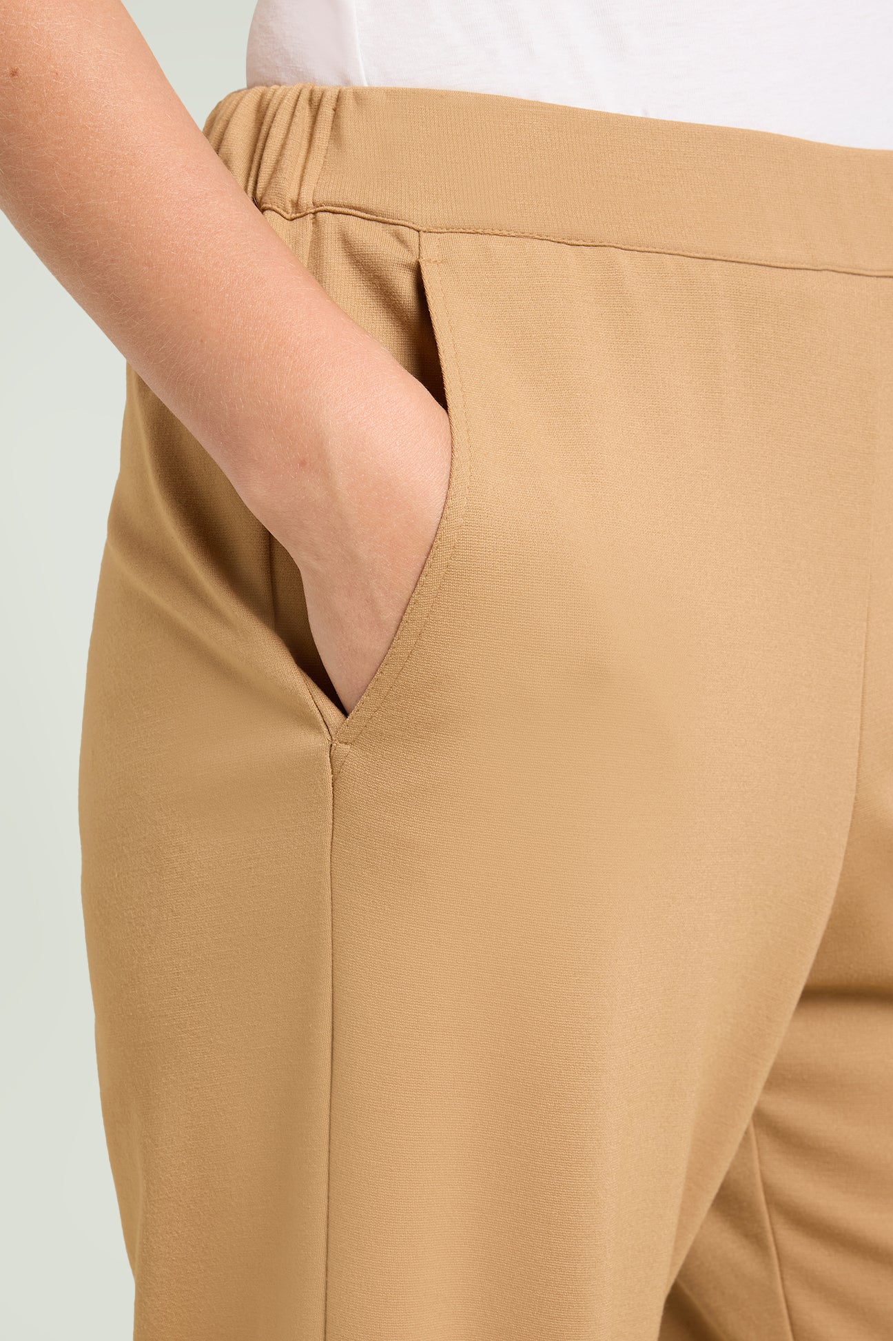 PANTALONI PULL-ON WIDE LEG IN PUNTO MILANO