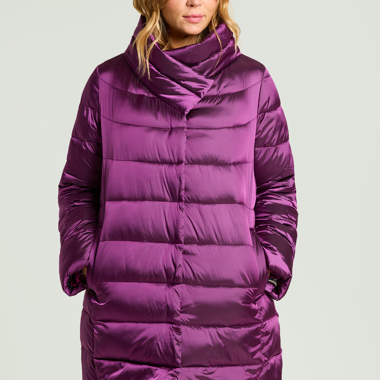 PIUMINO IN NYLON CANGIANTE