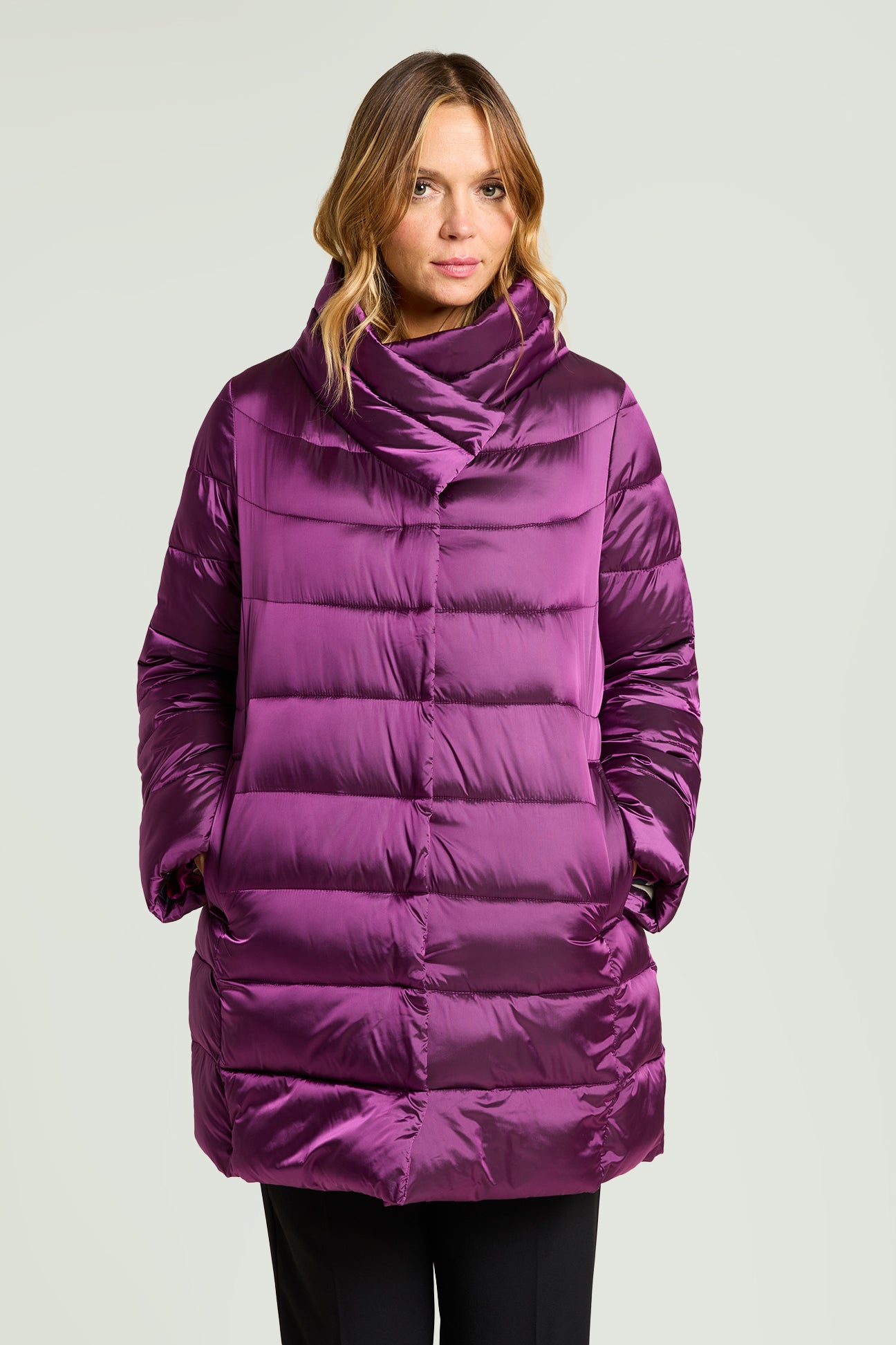 PIUMINO IN NYLON CANGIANTE