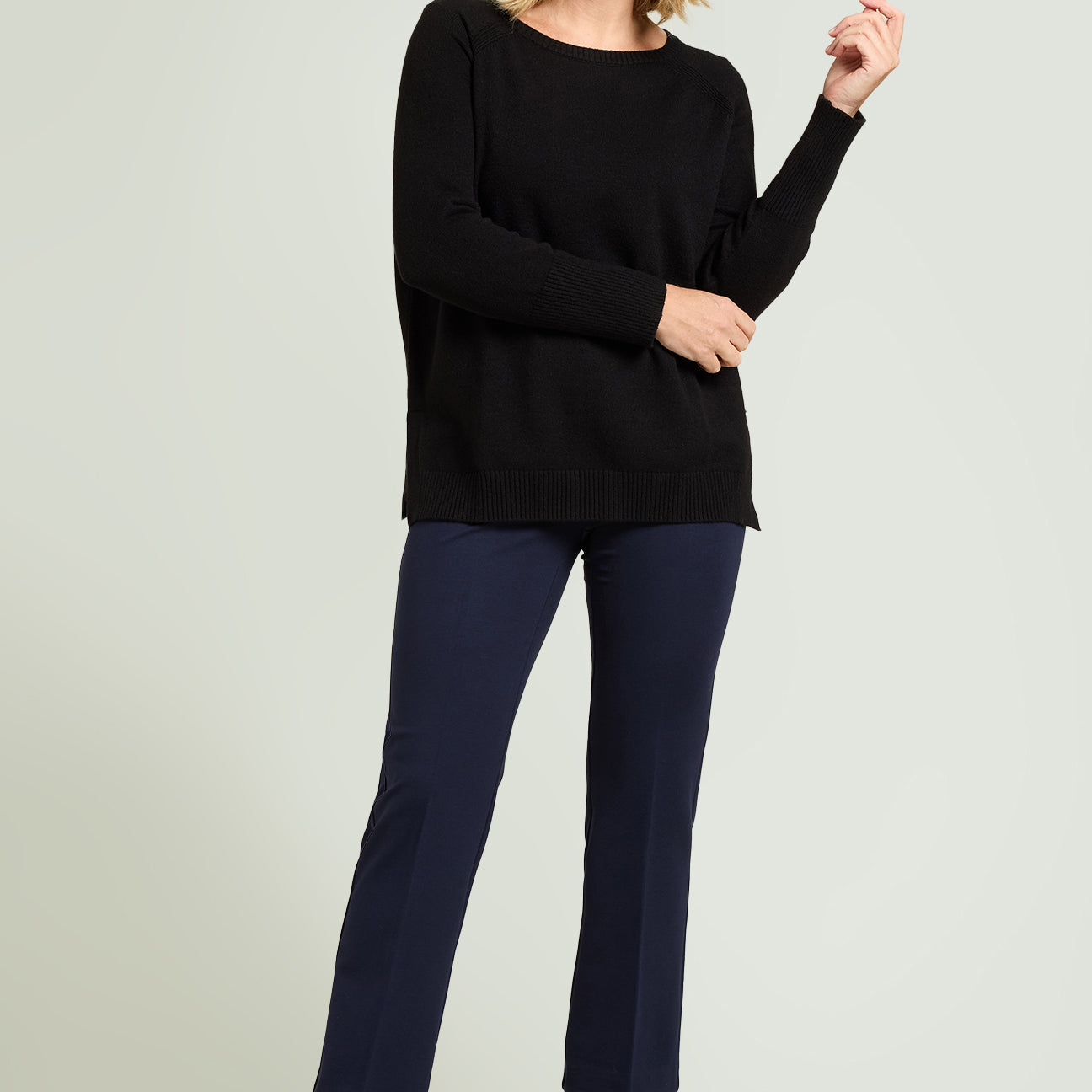 PANTALONI NO-HIPS KICK FLARE IN PUNTO MILANO