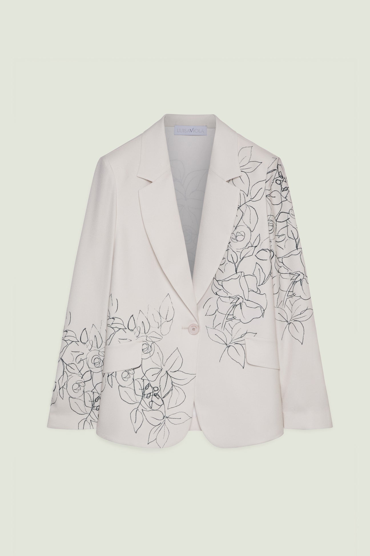 BLAZER IN SABLE' STAMPATO