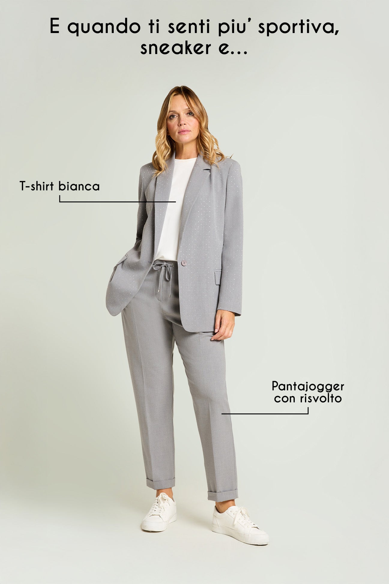 BLAZER MELANGE FULL STRASS