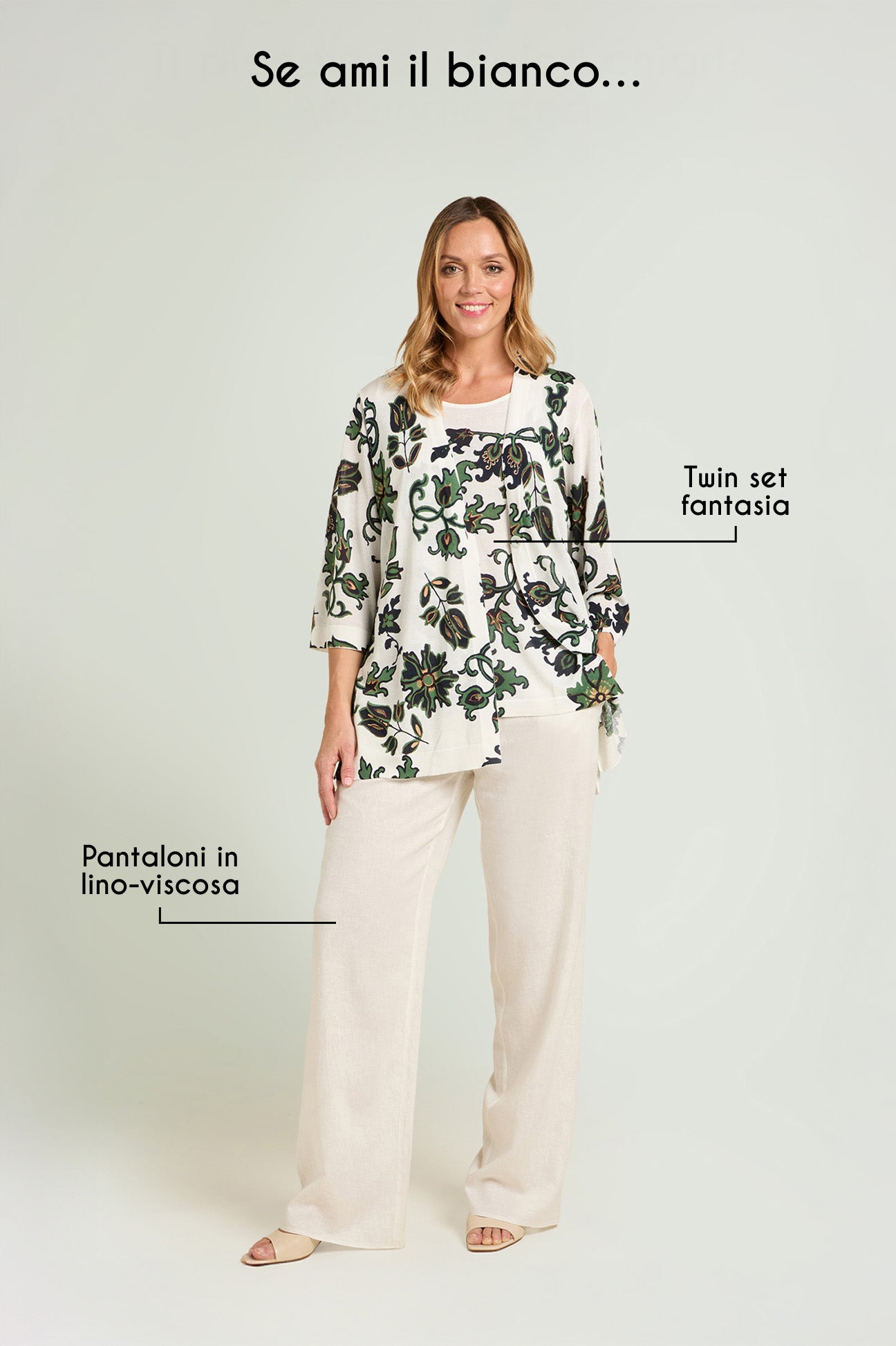 TOP STAMPATO IN TRICOT