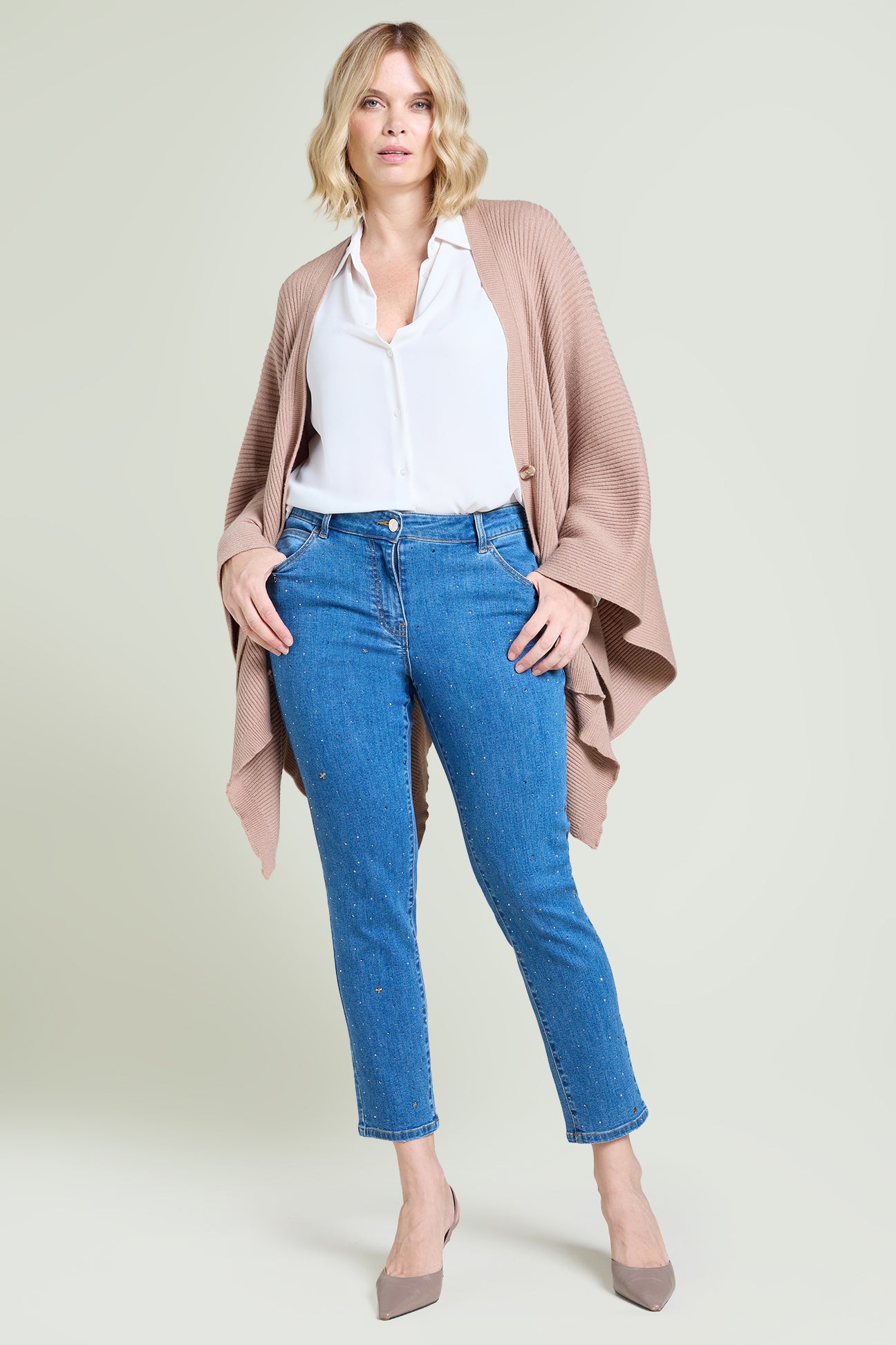 JEANS SKINNY CON PUNTI LUCE