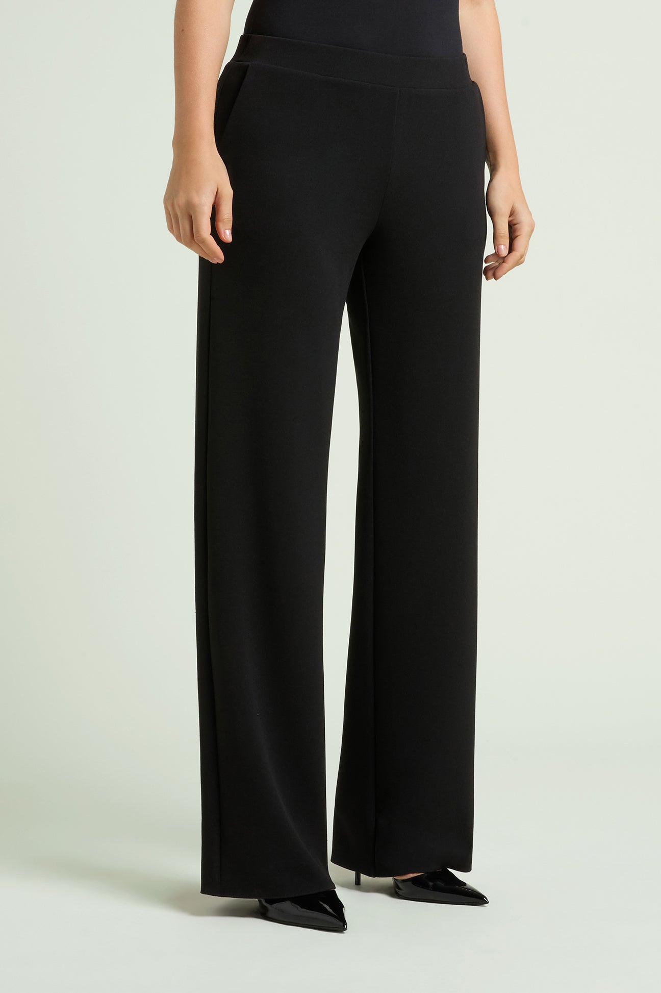 PANTALONI PULL-ON AMPI IN CREPE
