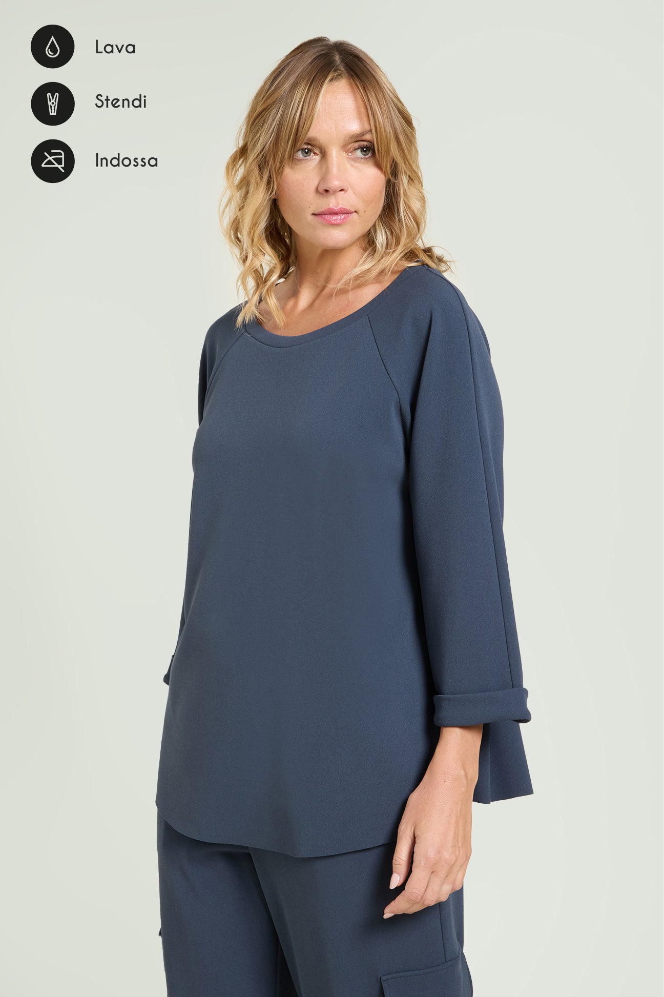 FELPA IN SCUBA CREPE