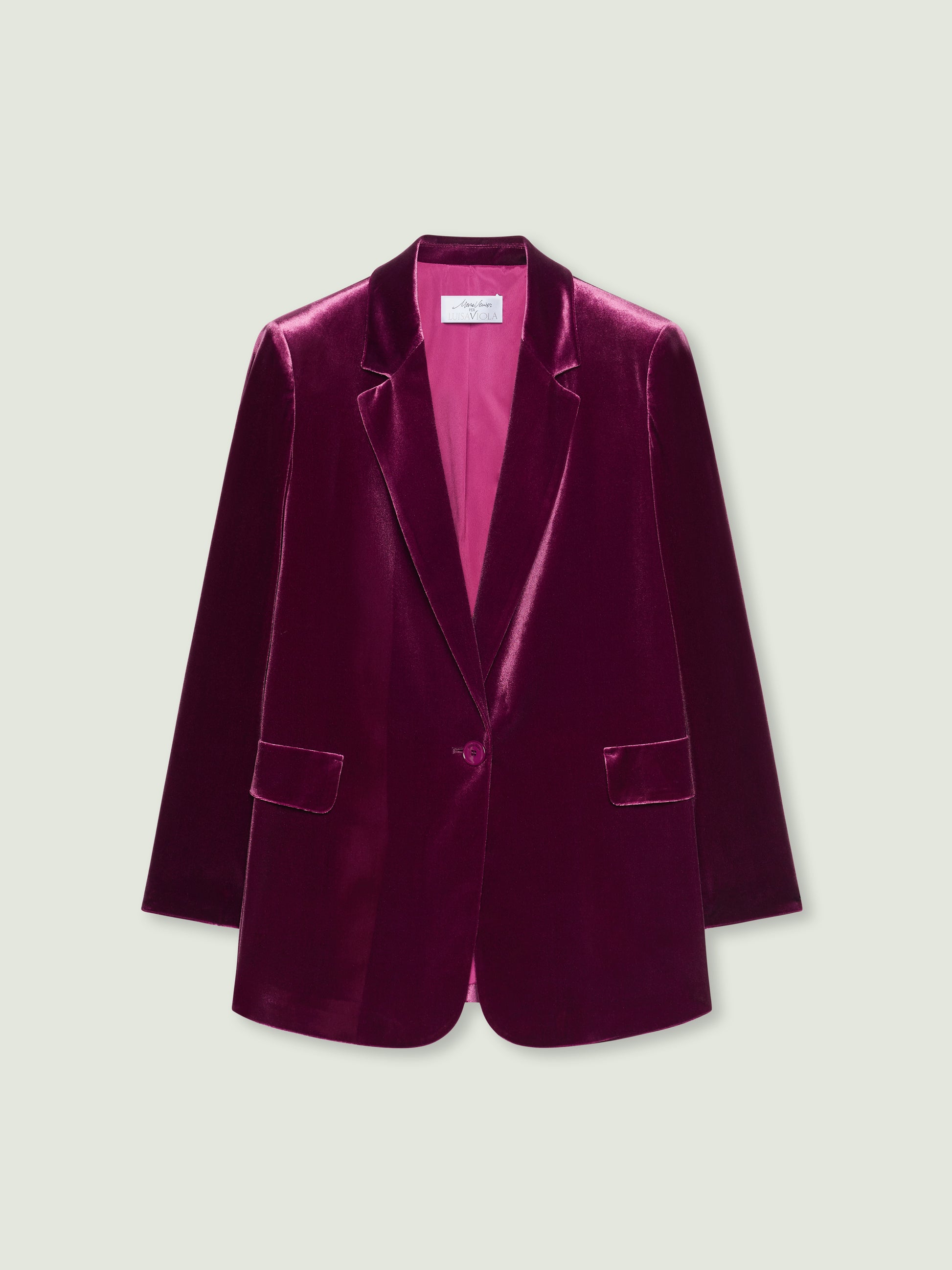 BLAZER IN VELLUTO STRETCH