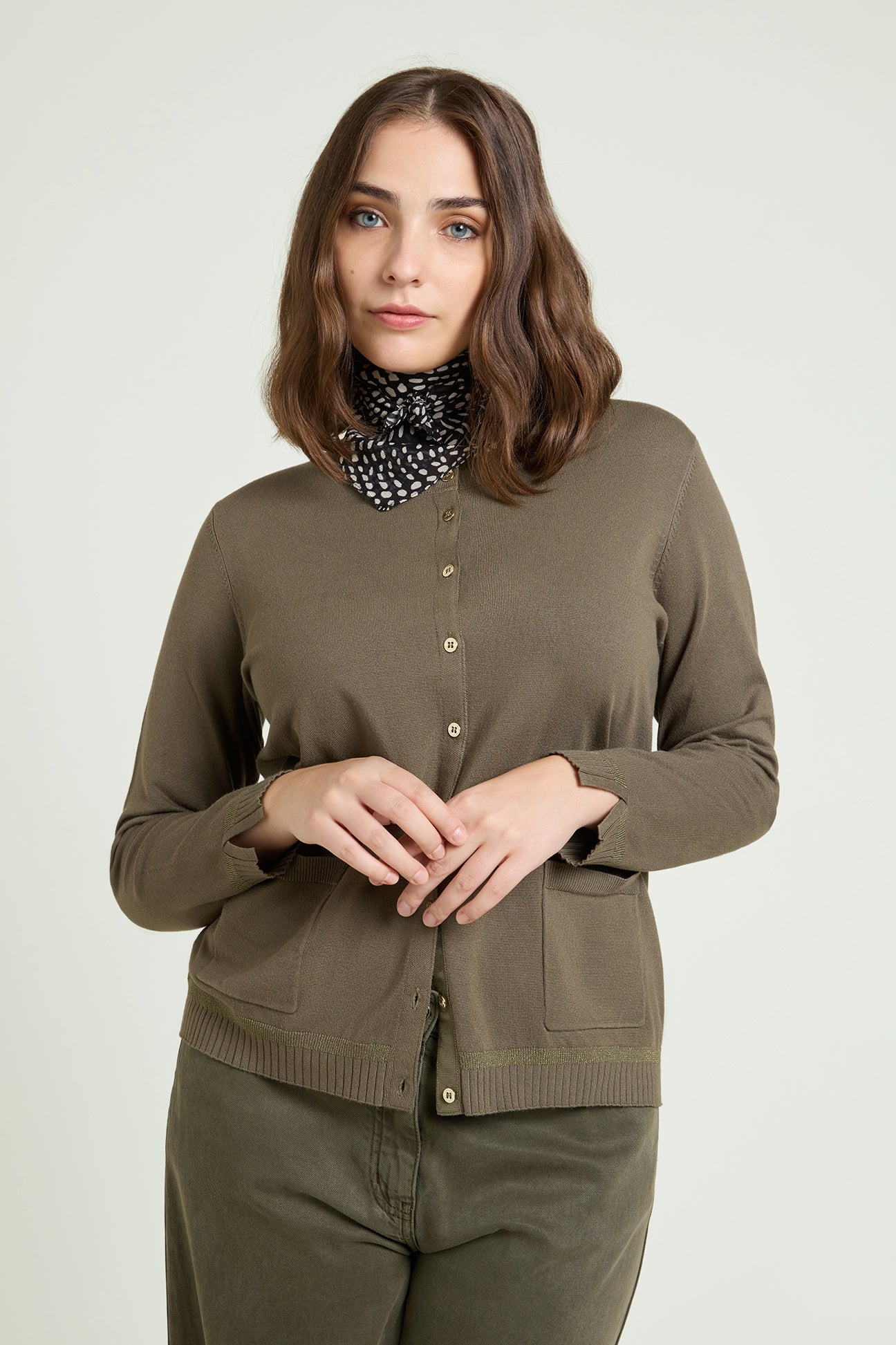 CARDIGAN IN VISCOSA COMFORT