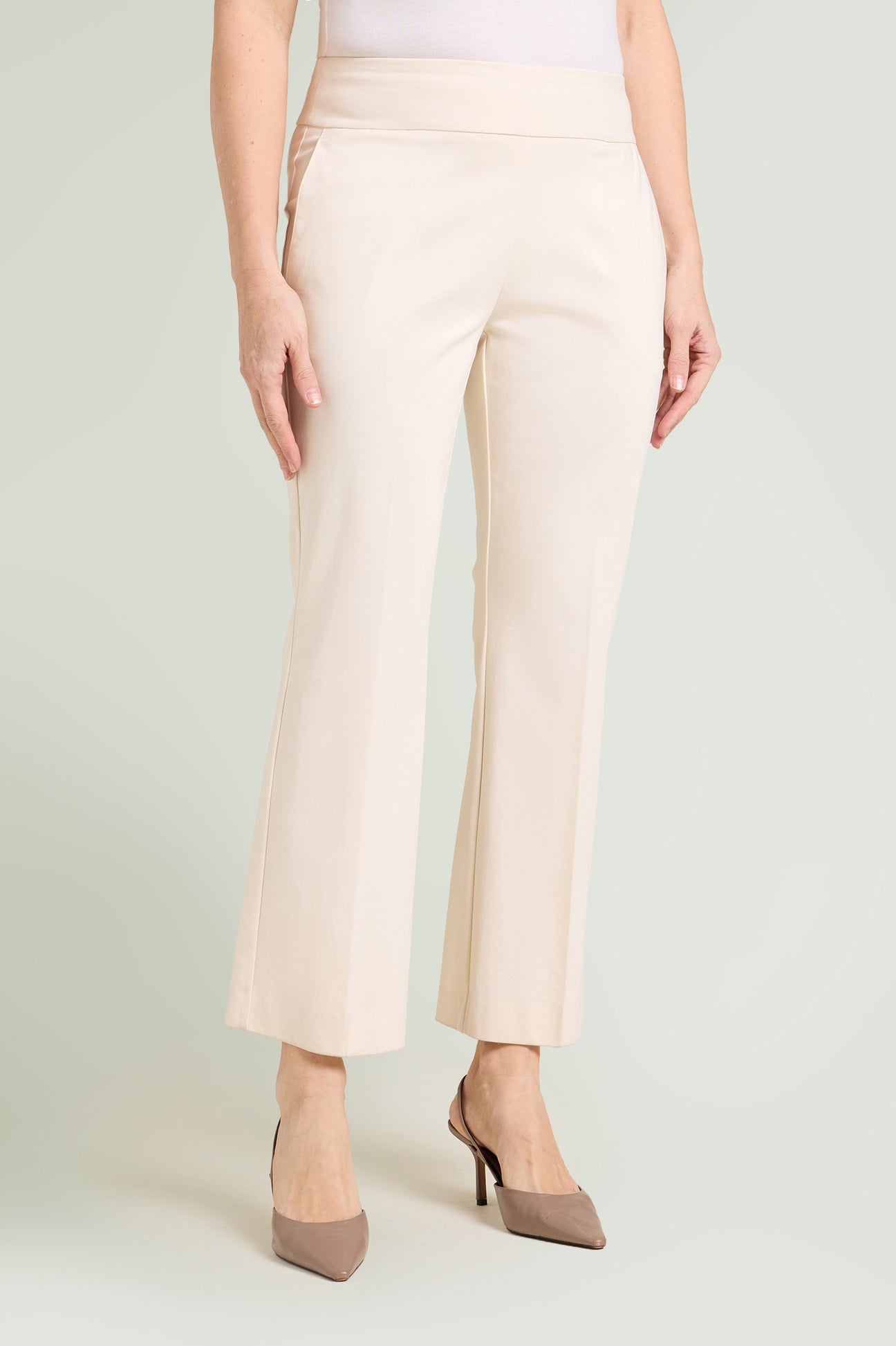 PANTALONI PULL-ON KICK FLARE IN PUNTO MILANO