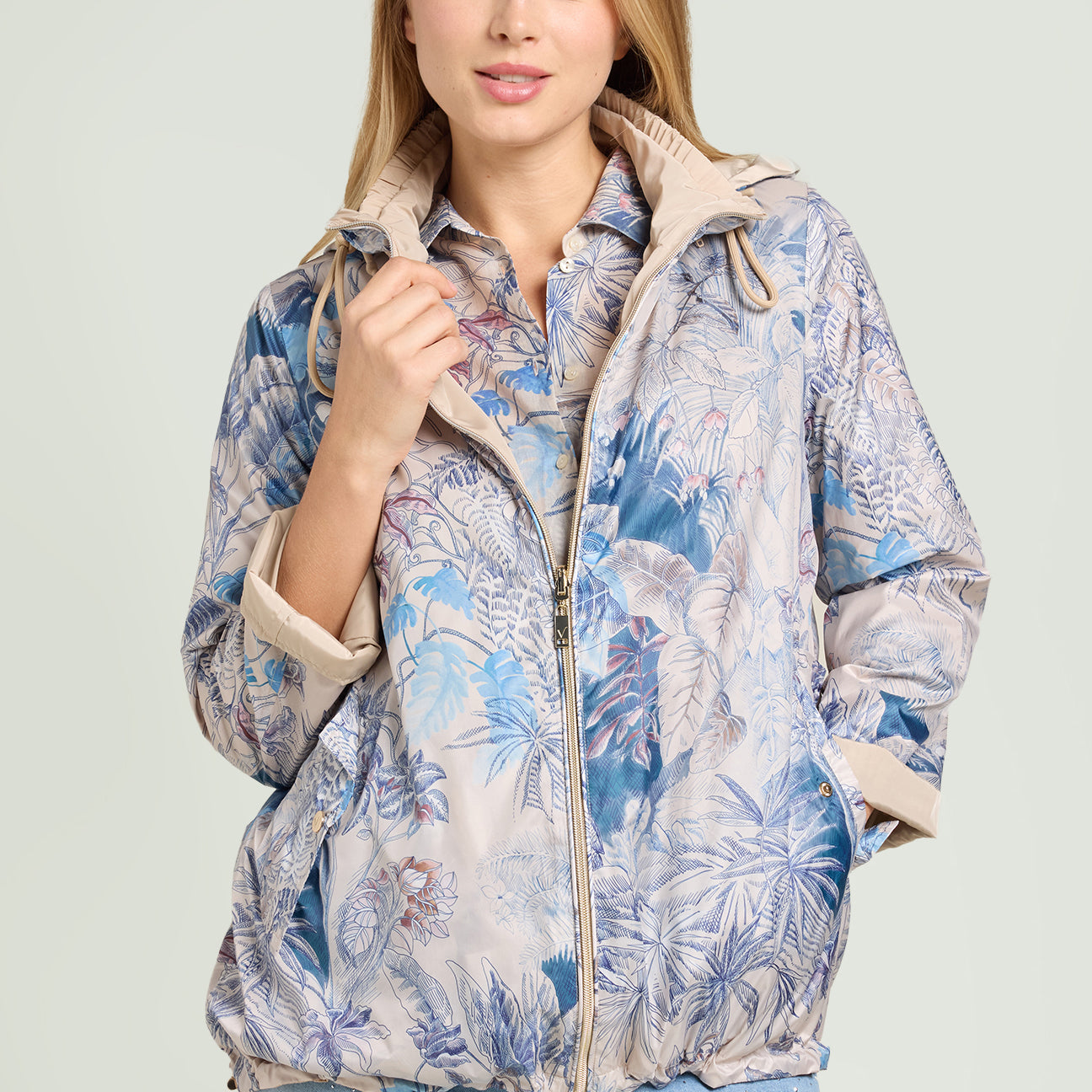 WIND JACKET STAMPATA REVERSIBILE