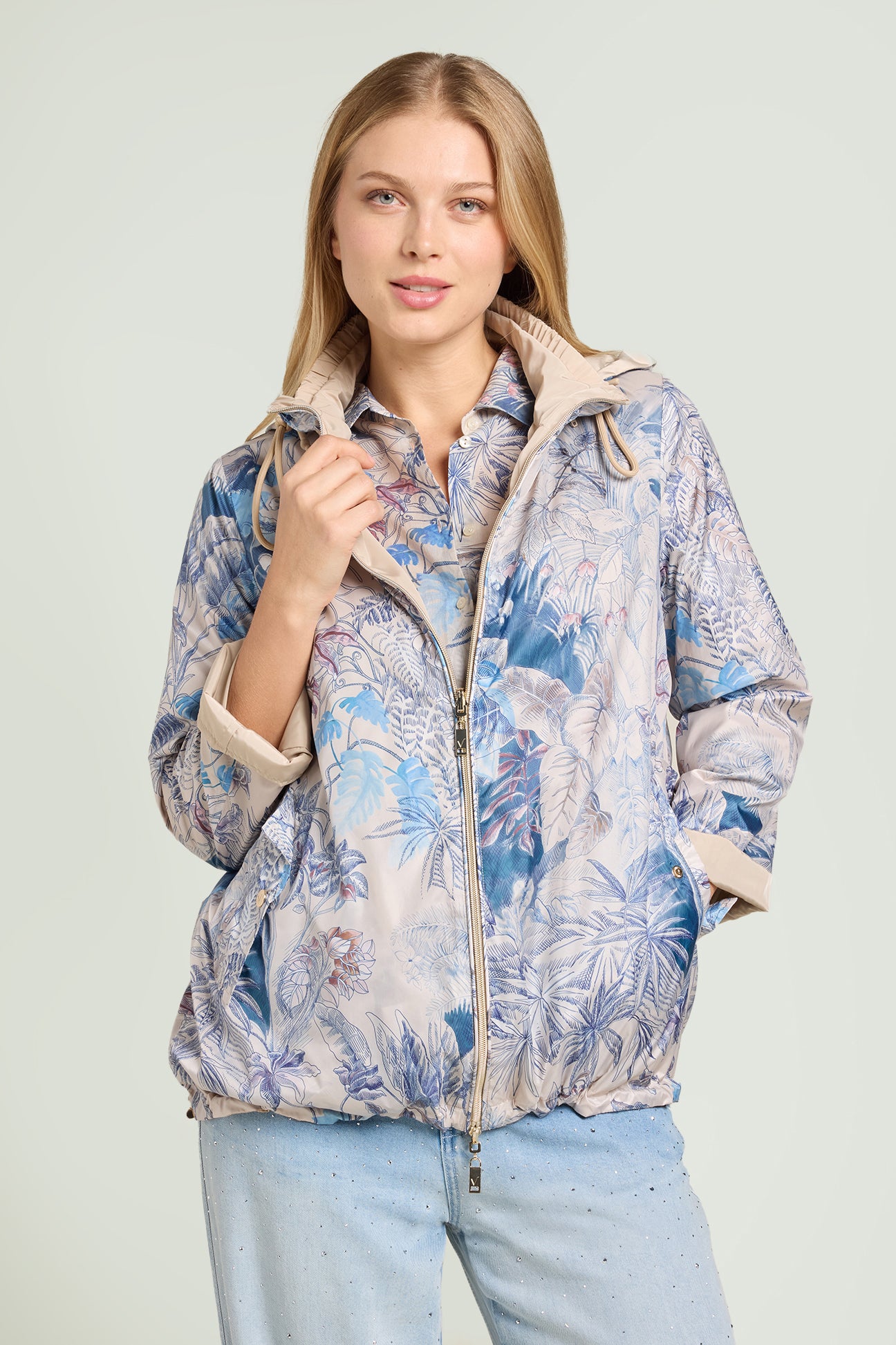 WIND JACKET STAMPATA REVERSIBILE