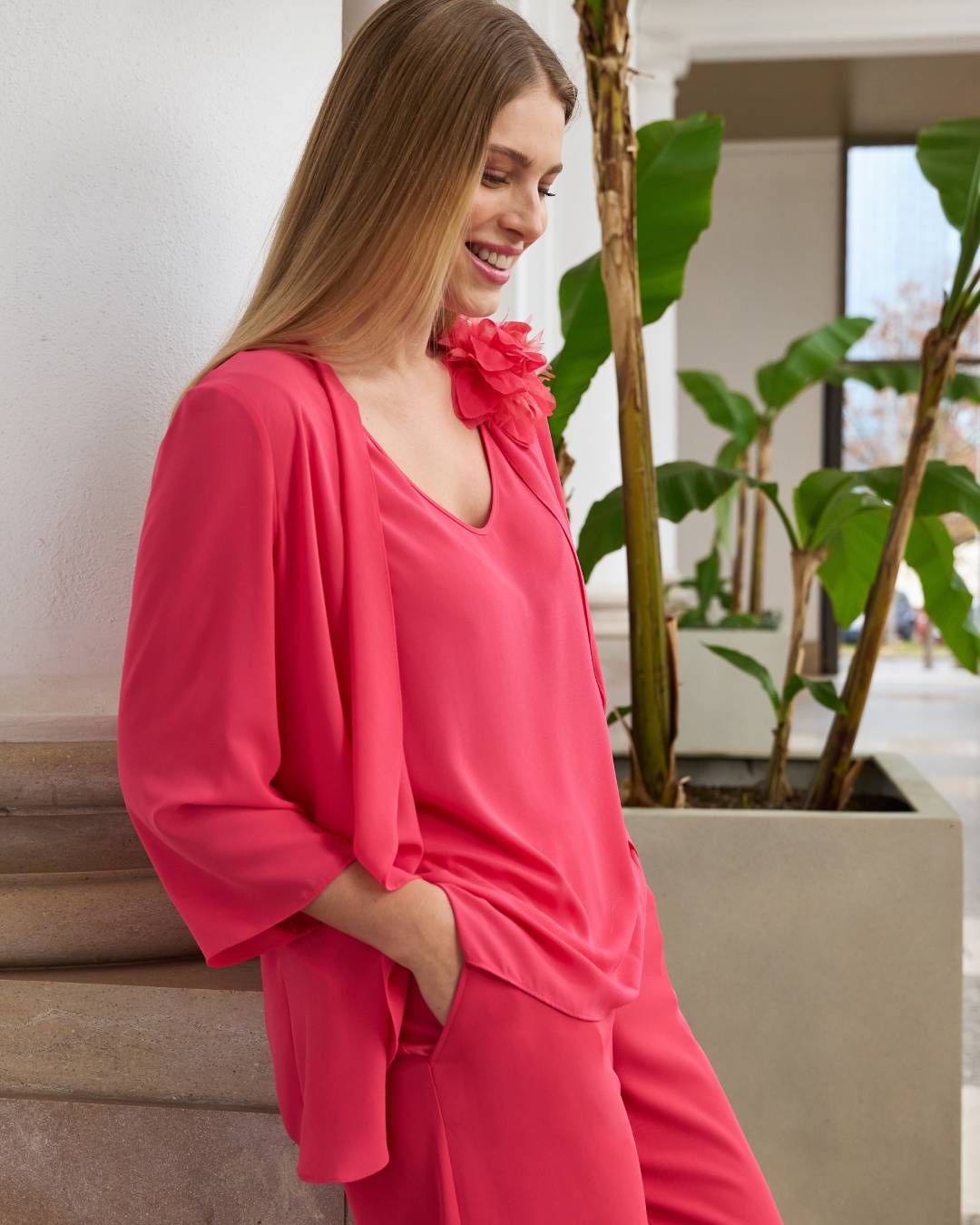 TOP E COPRISPALLE IN DOPPIA GEORGETTE