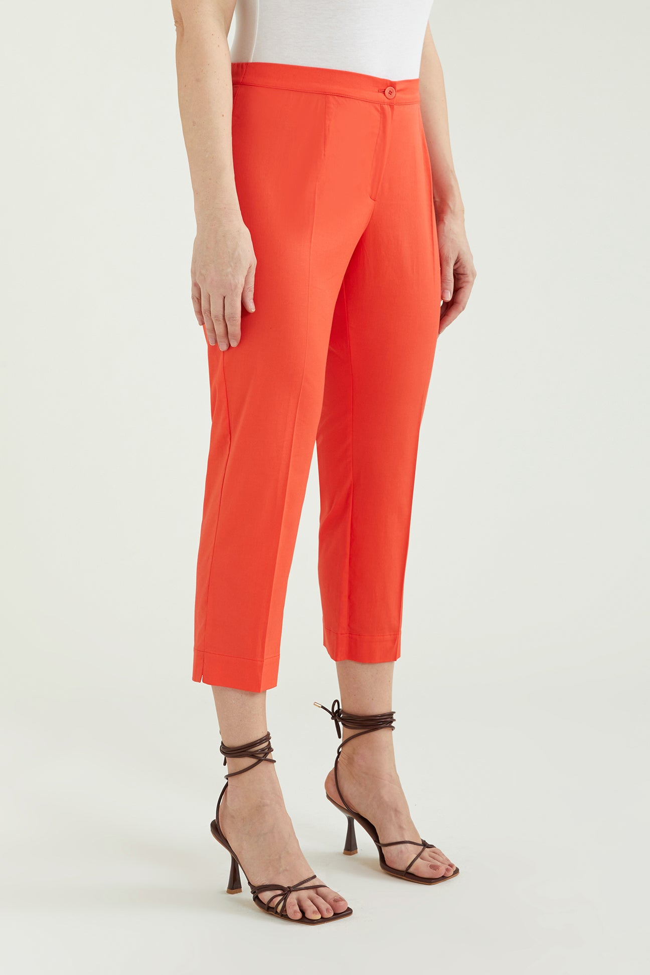 PANTALONI CAPRI IN COTONE STRETCH