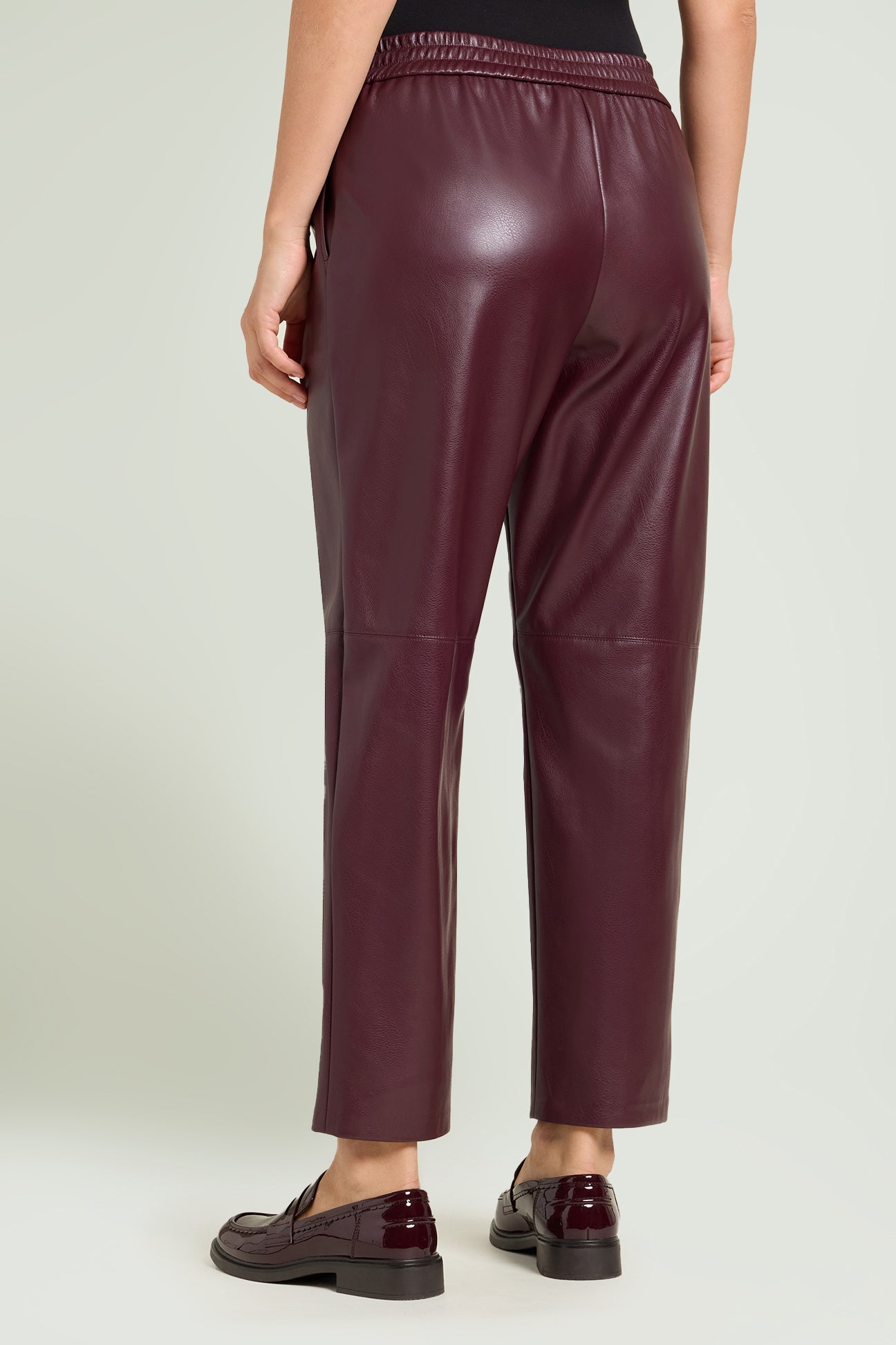 PANTALONI PULL-ON IN TESSUTO SPALMATO