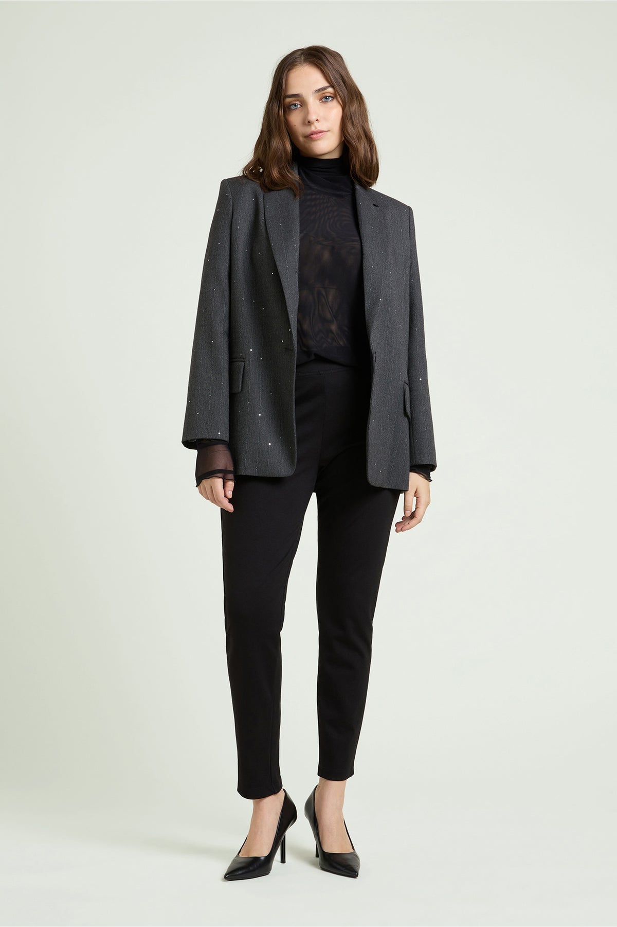 PANTALONI PULL-ON SKINNY IN PUNTO MILANO