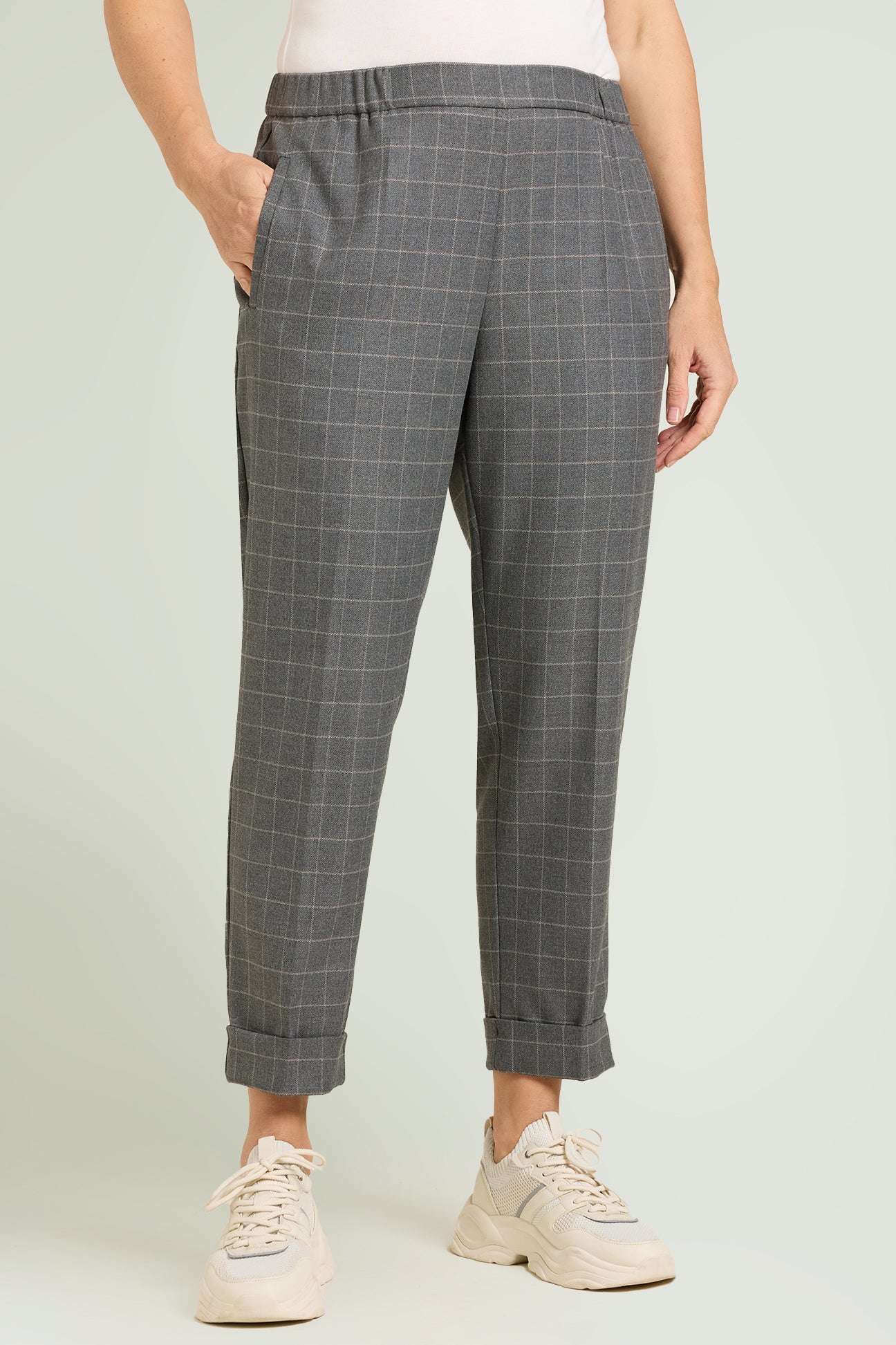 PANTALONI PULL-ON CHECK