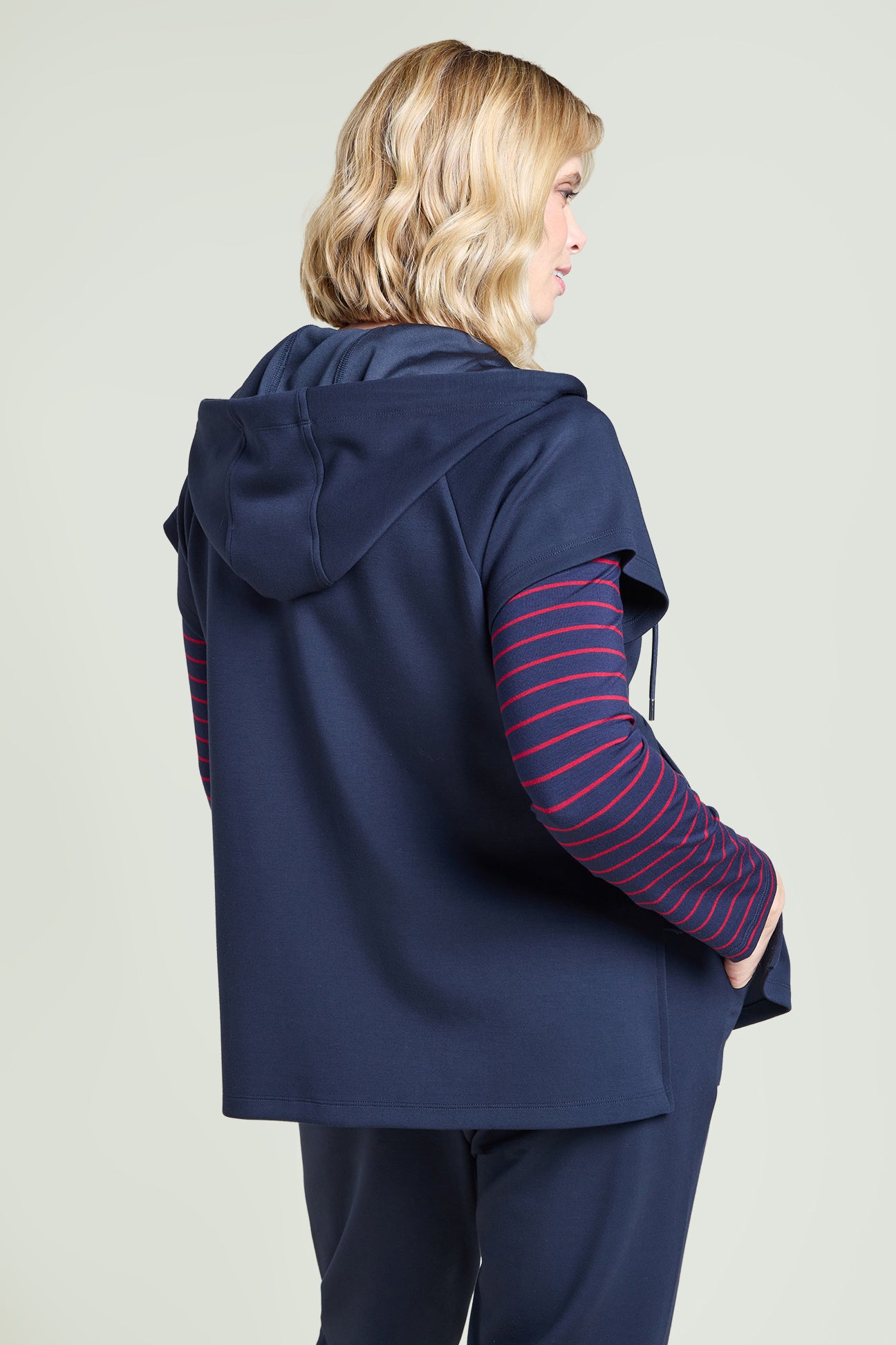 FELPA-GILET IN JERSEY SCUBA