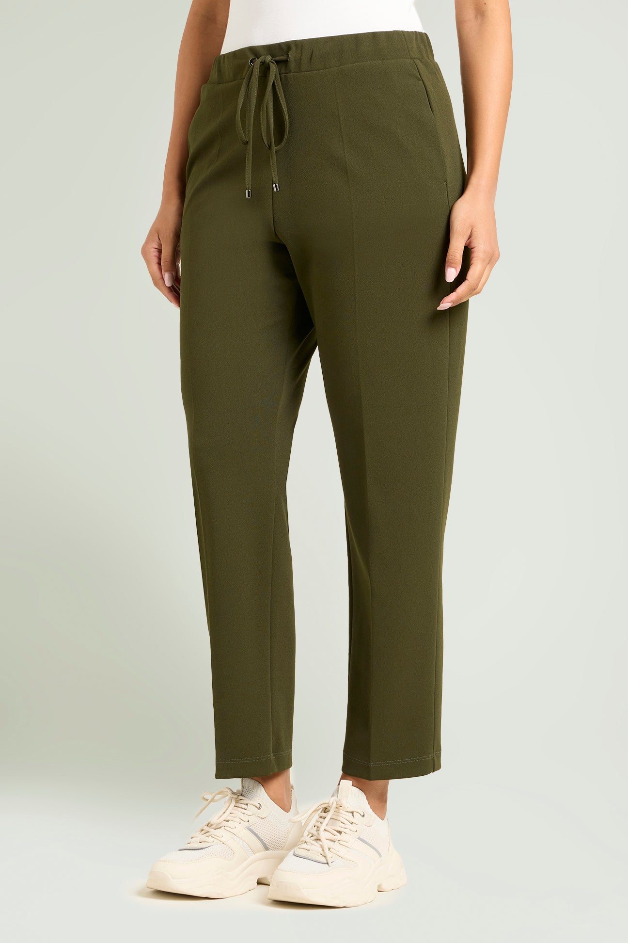PANTALONI PULL-ON JOGGER IN SCUBA CREPE