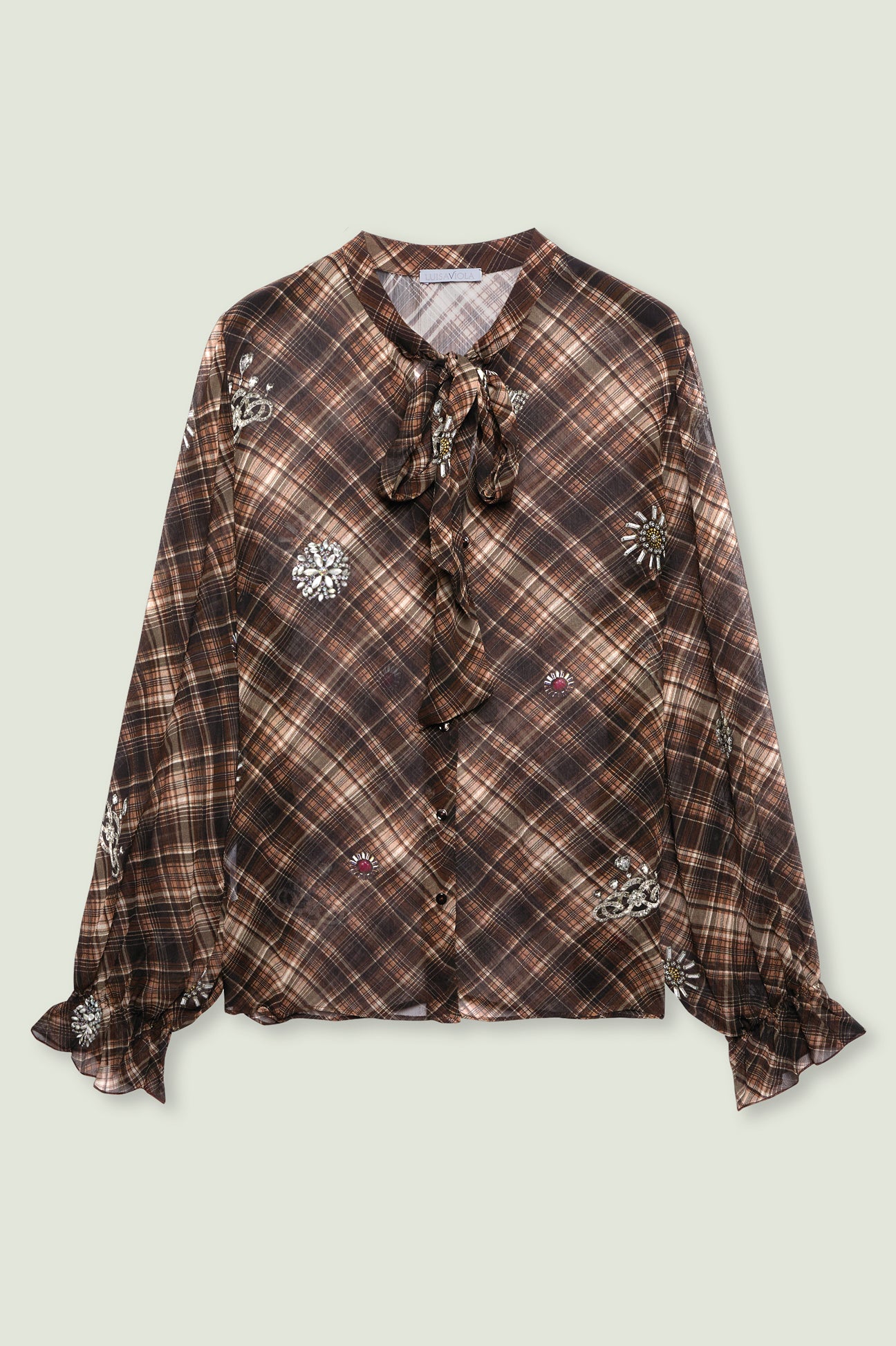 CAMICIA IN CREPON STAMPATO