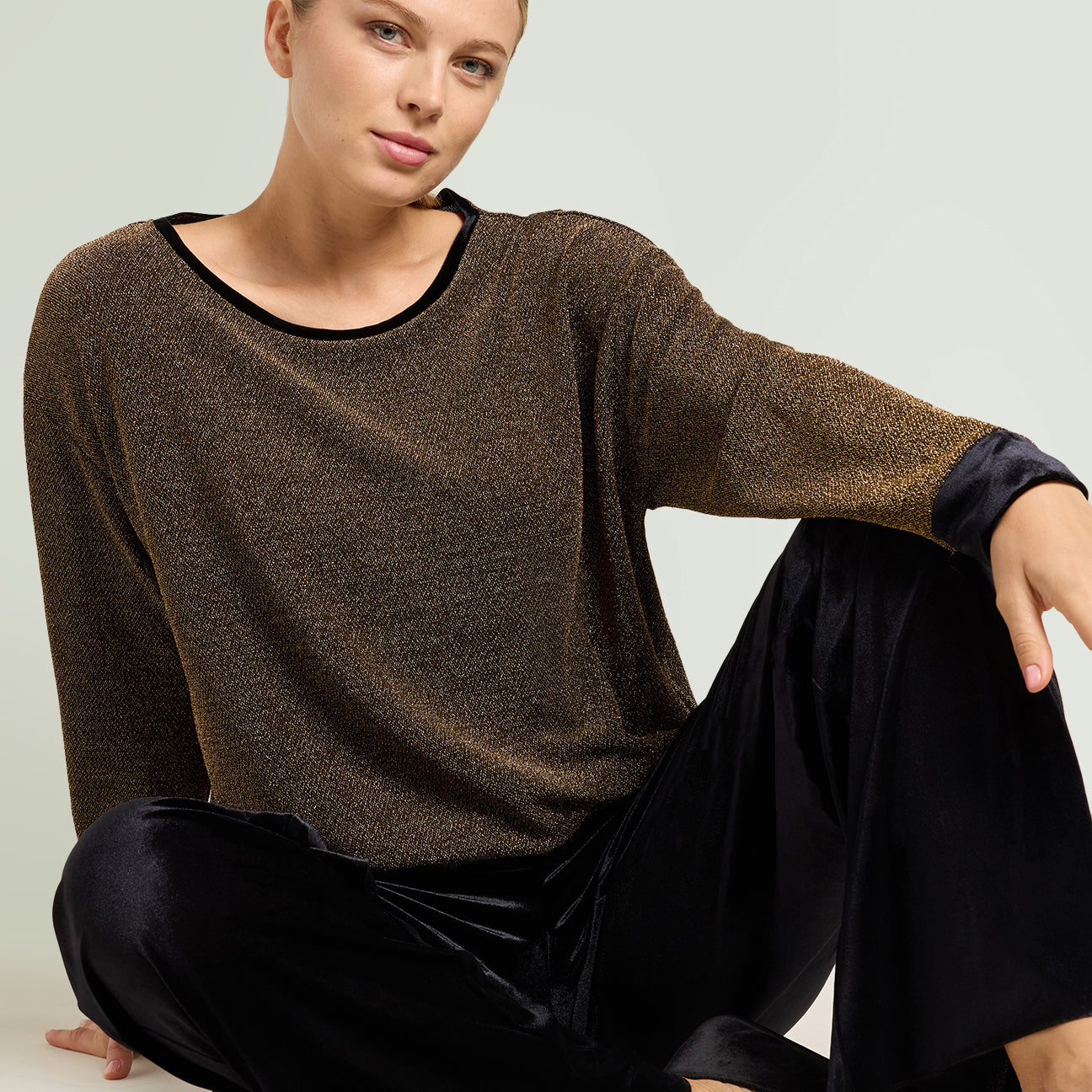 FELPA IN JERSEY LUREX