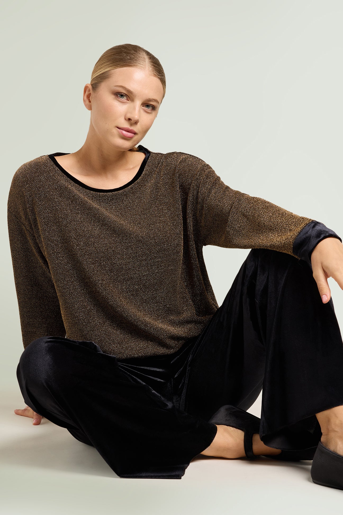 FELPA IN JERSEY LUREX