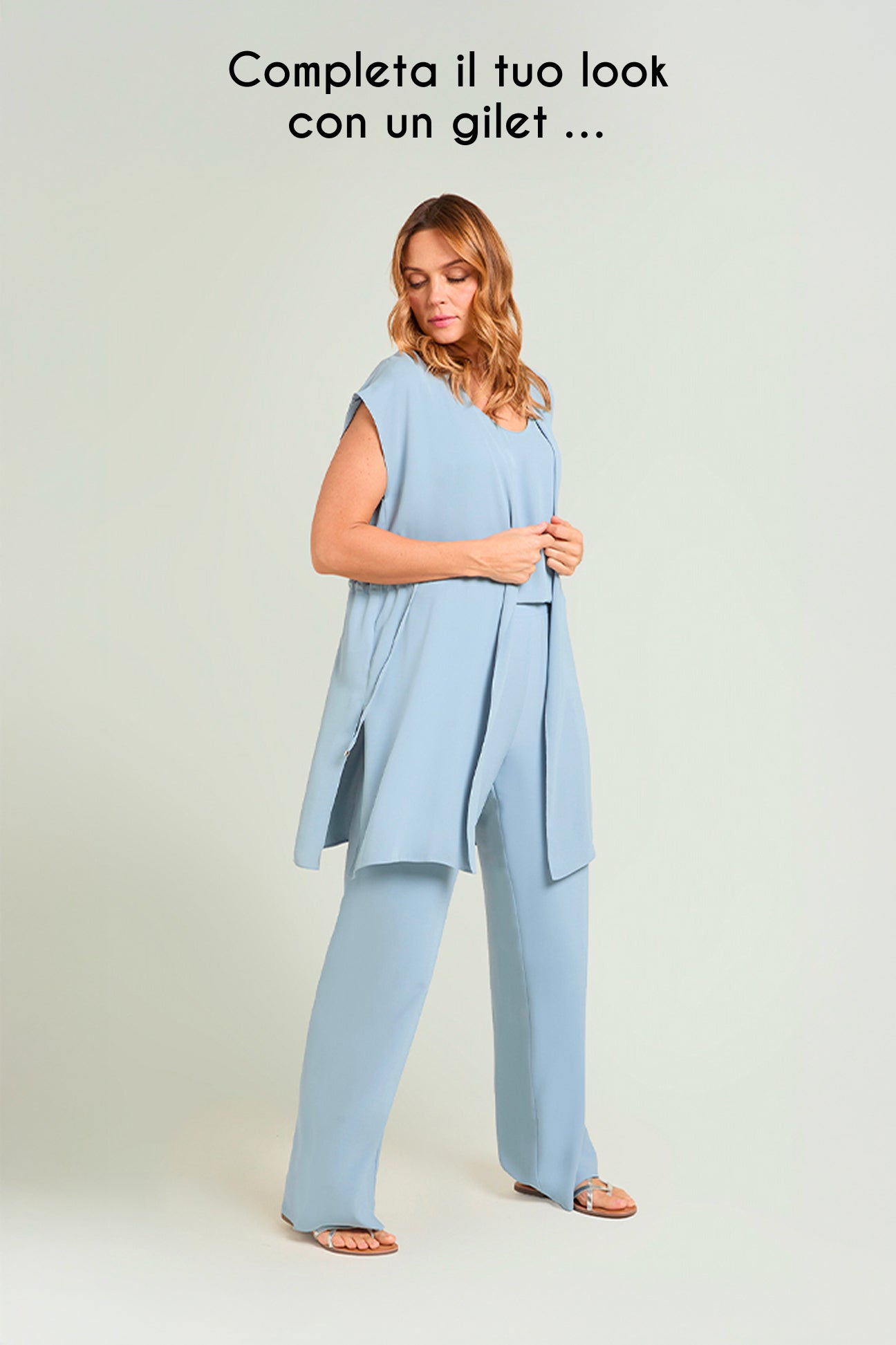 TOP IN TESSUTO FLUIDO SILKY TOUCH