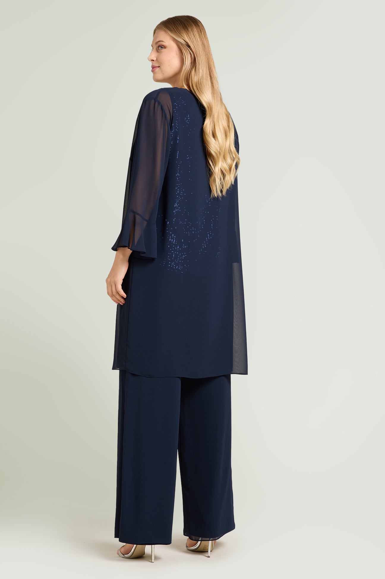 SPOLVERINO E PANTALONE IN GEORGETTE