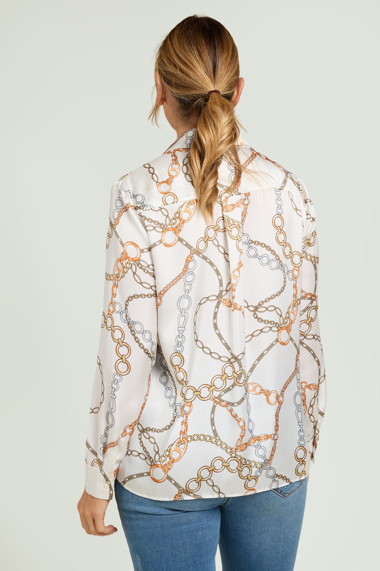 CAMICIA IN SATIN STAMPATO