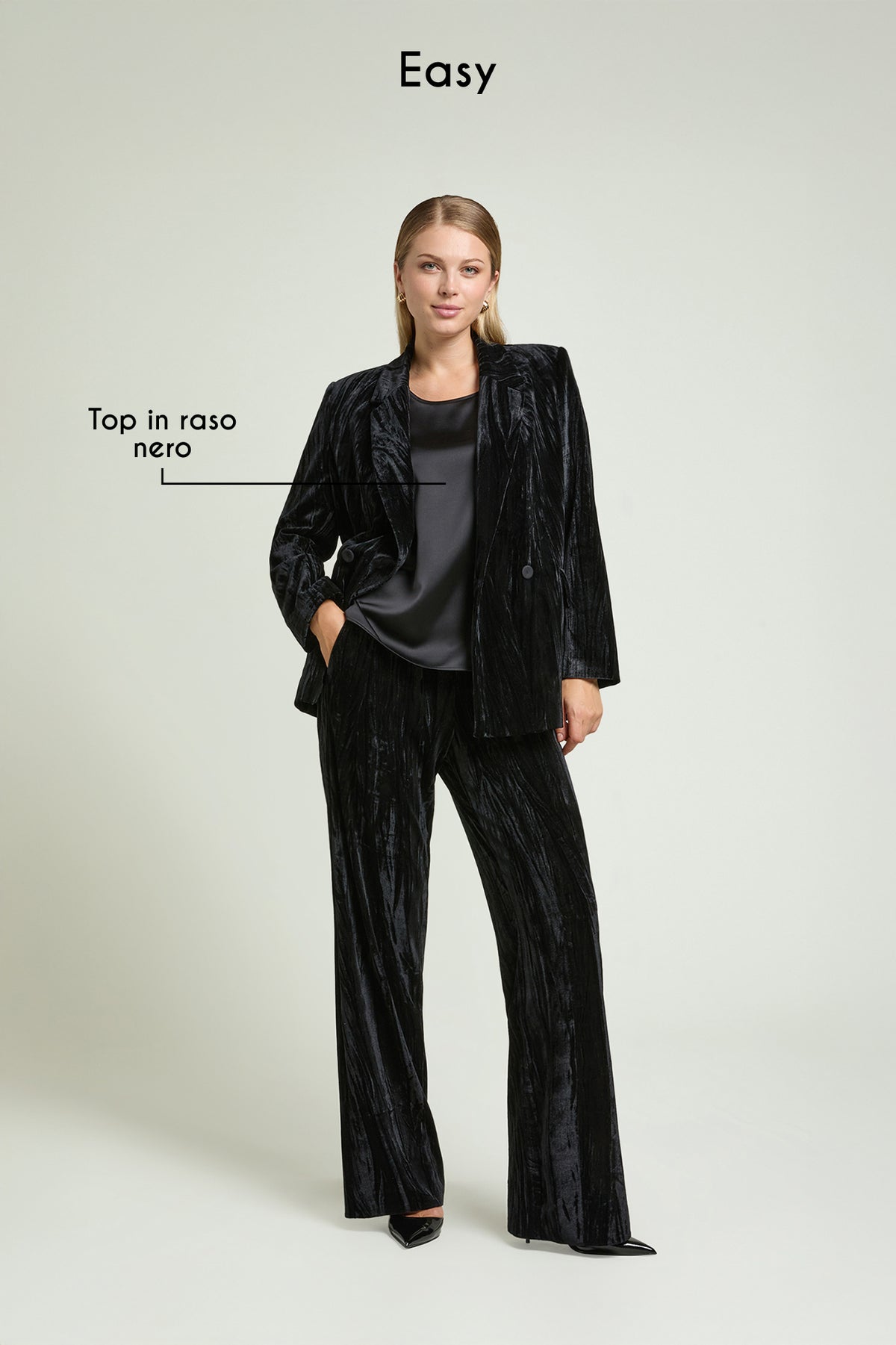 BLAZER IN VELLUTO FROISSE'