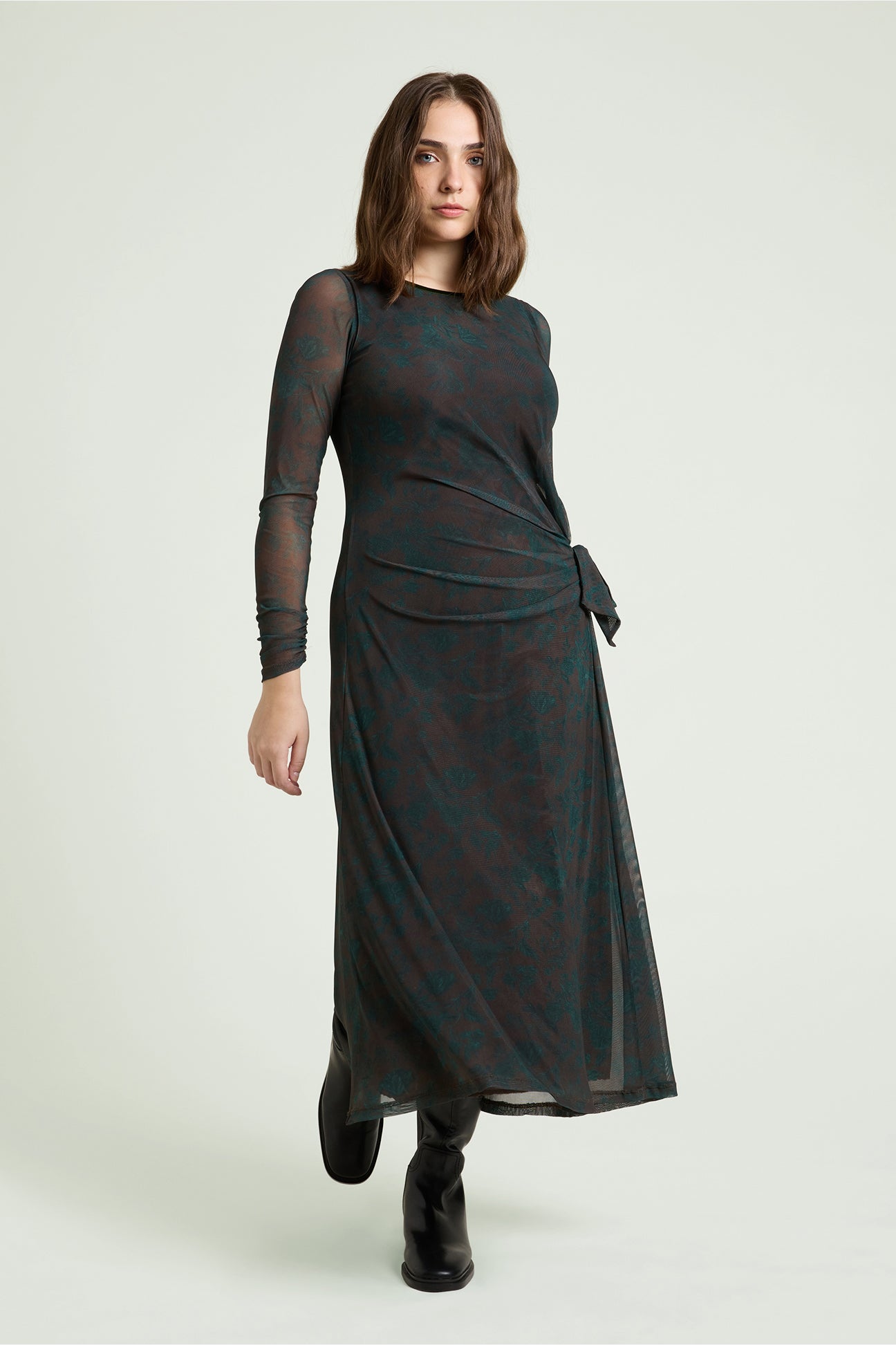 ABITO IN TULLE STAMPATO