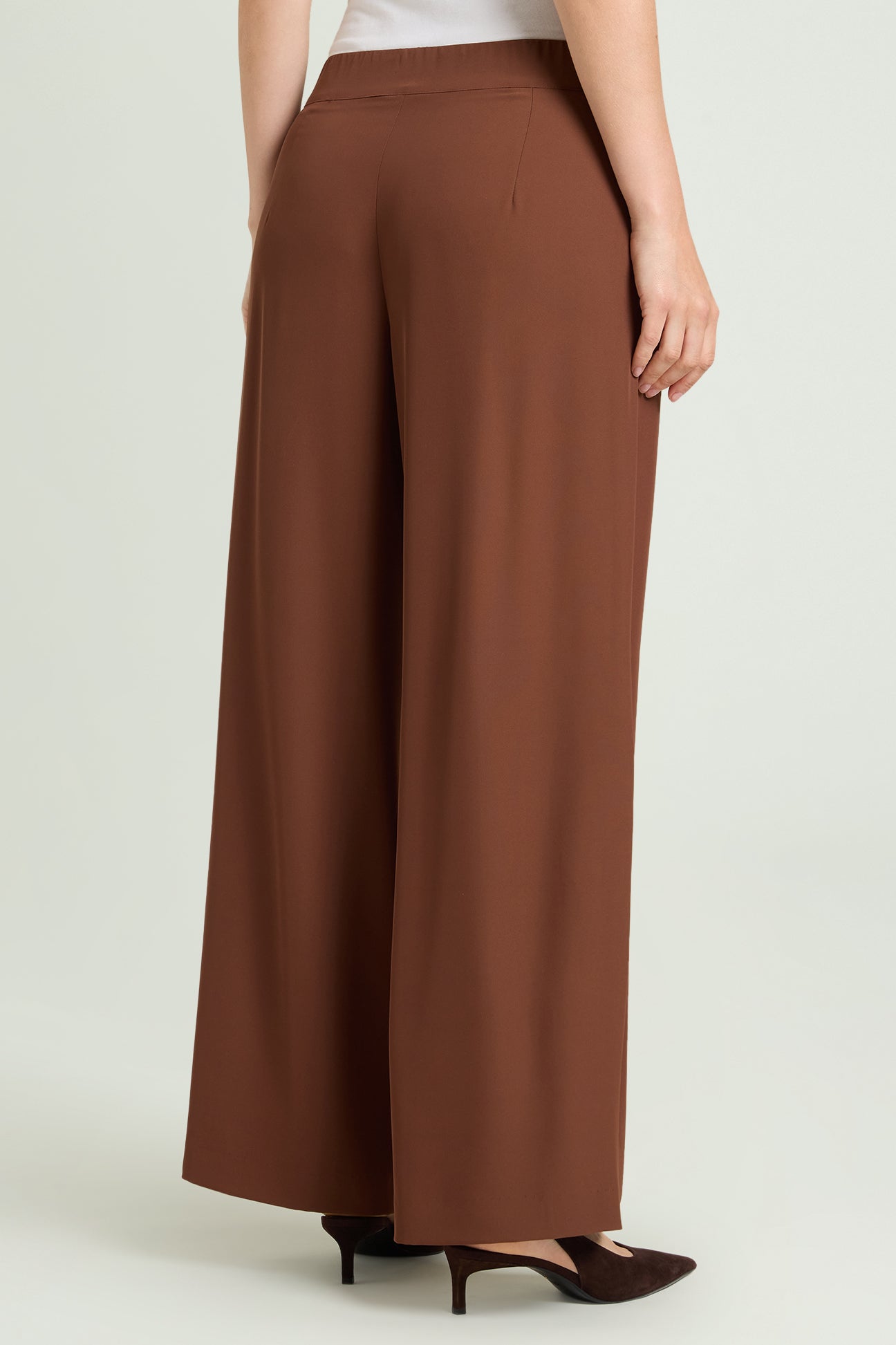 PANTALONI AMPI IN CADY FLUIDO