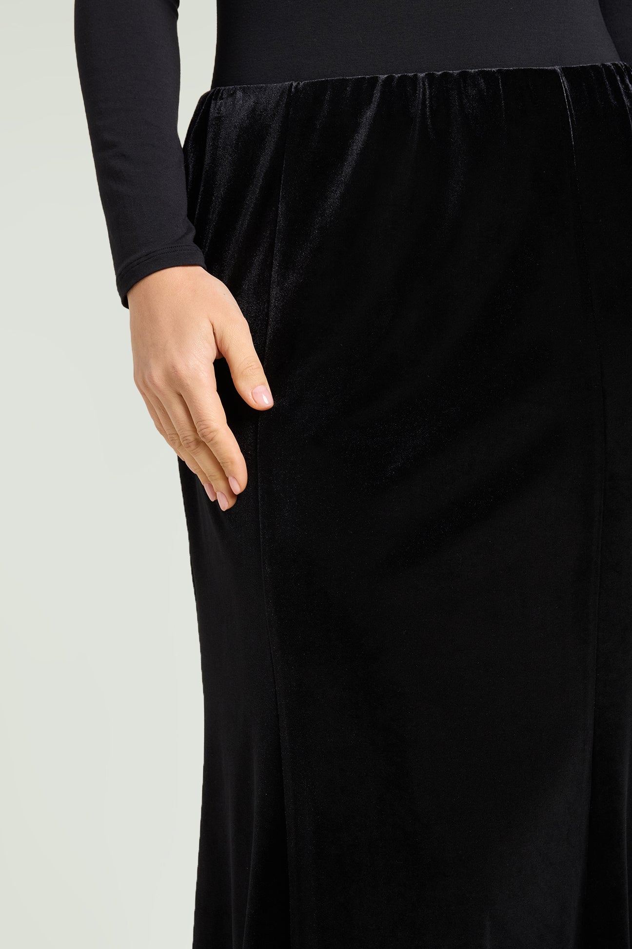 GONNA LUNGA IN VELLUTO