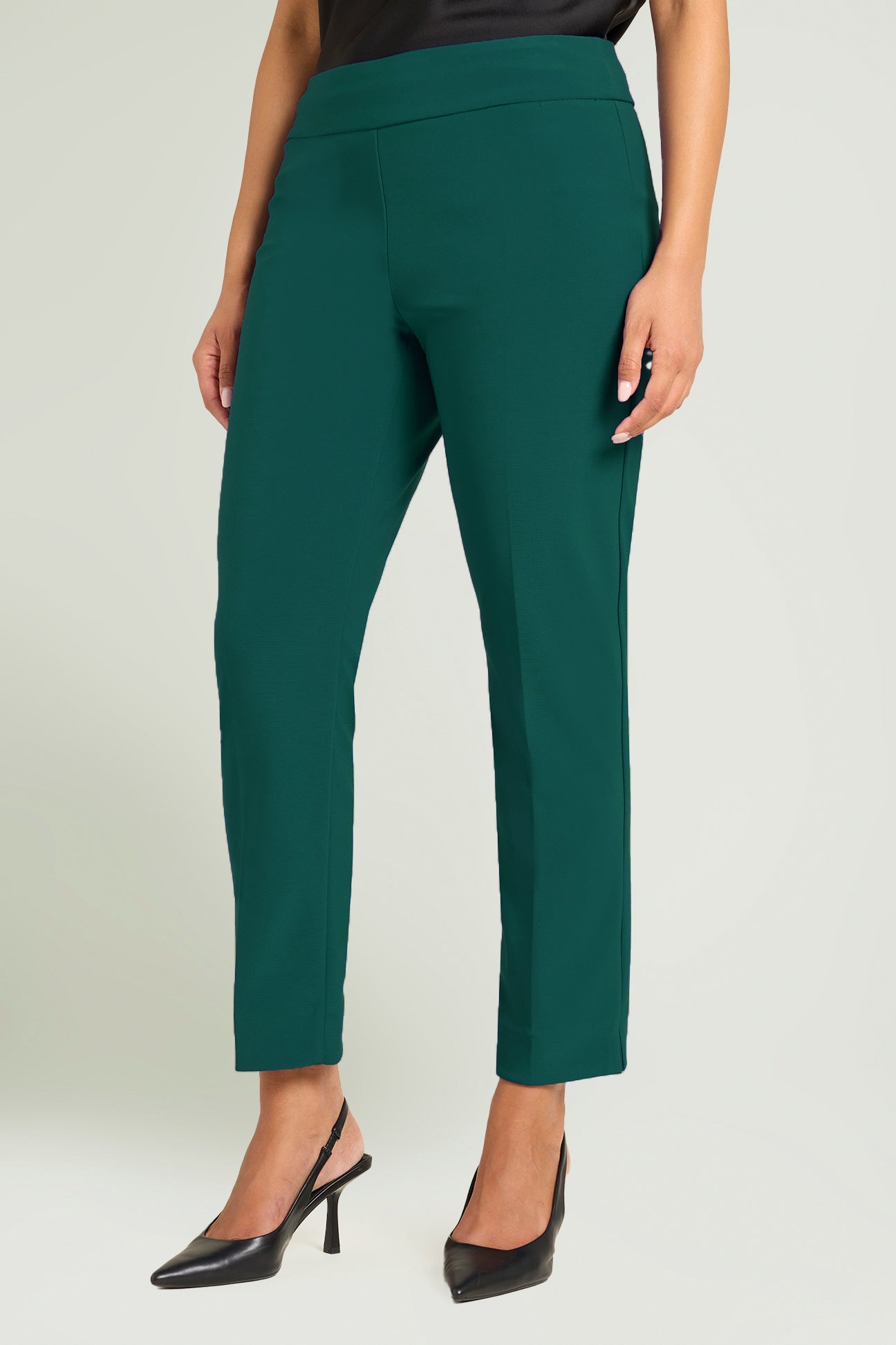 PANTALONI PULL-ON SKINNY IN COMPATTO STRETCH