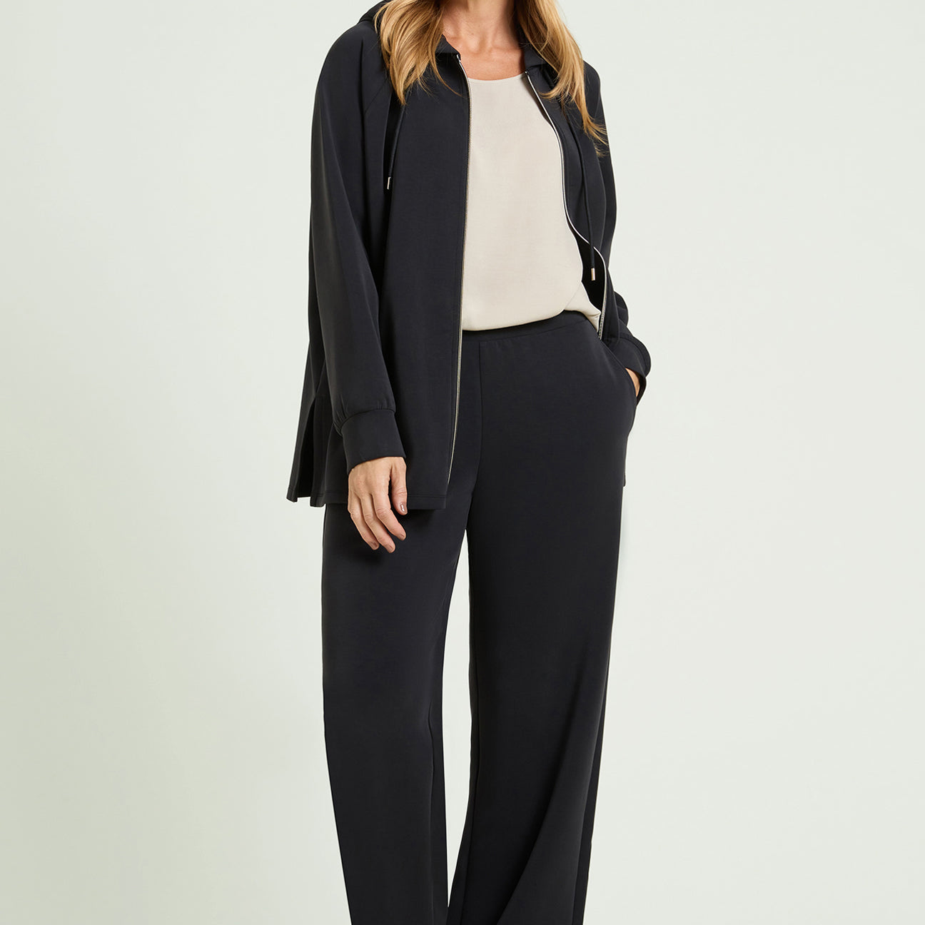PANTALONI PULL-ON IN FELPA VELVET TOUCH