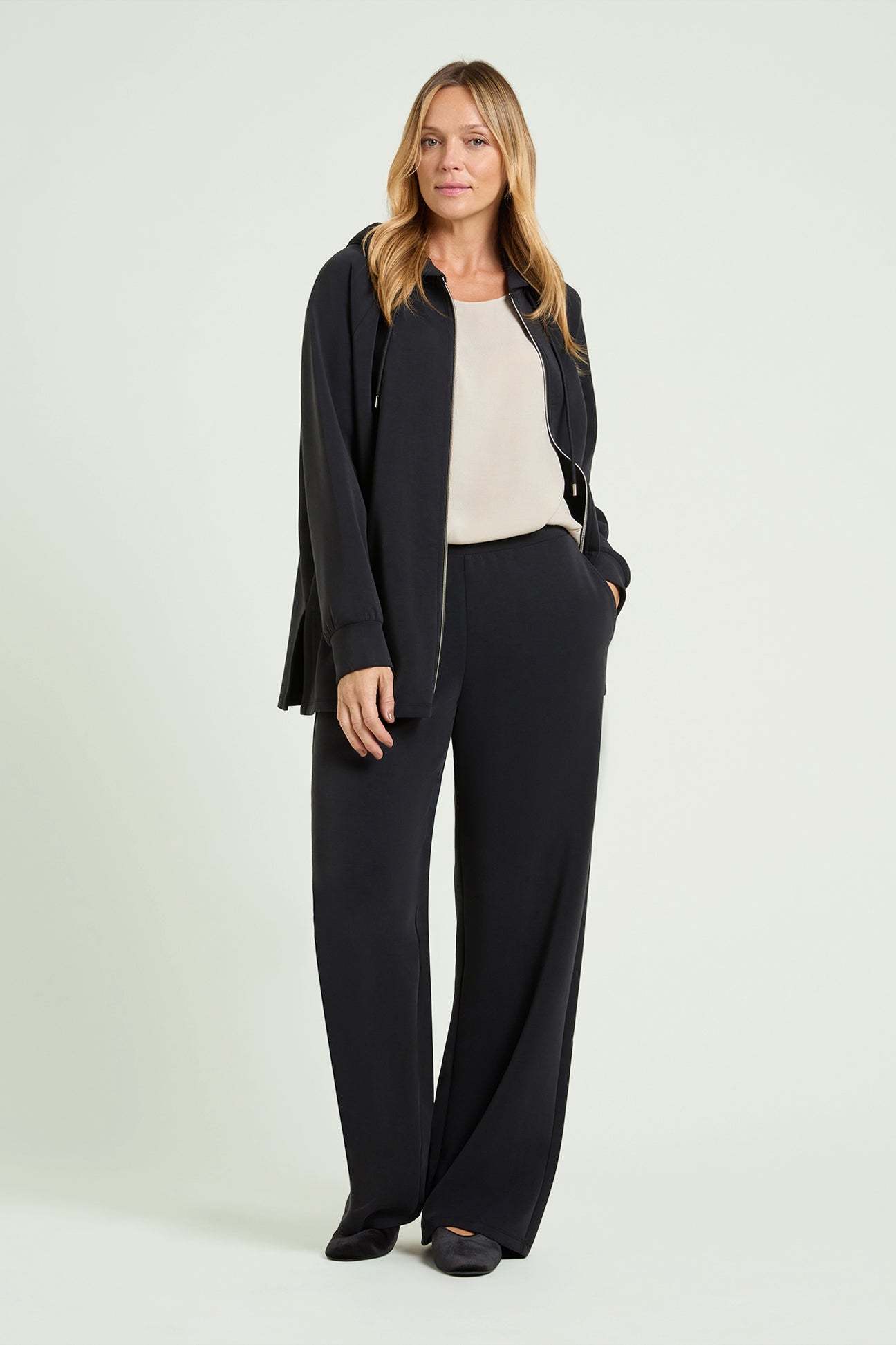 PANTALONI PULL-ON IN FELPA VELVET TOUCH