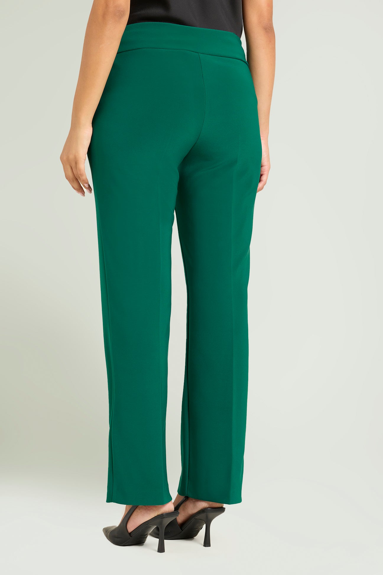 PANTALONI PULL-ON DRITTO IN COMPATTO STRETCH