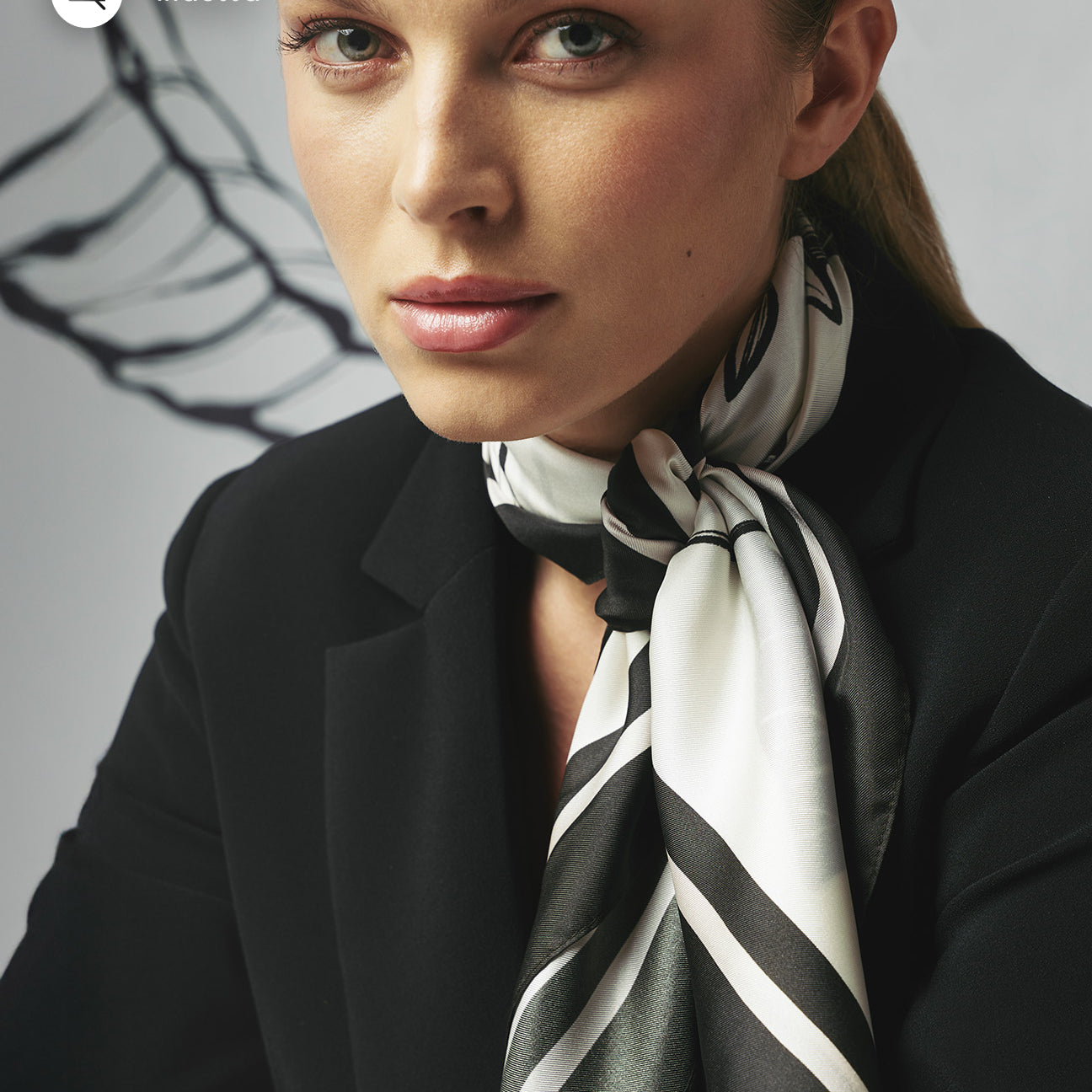 FOULARD STAMPATO IN PURA SETA