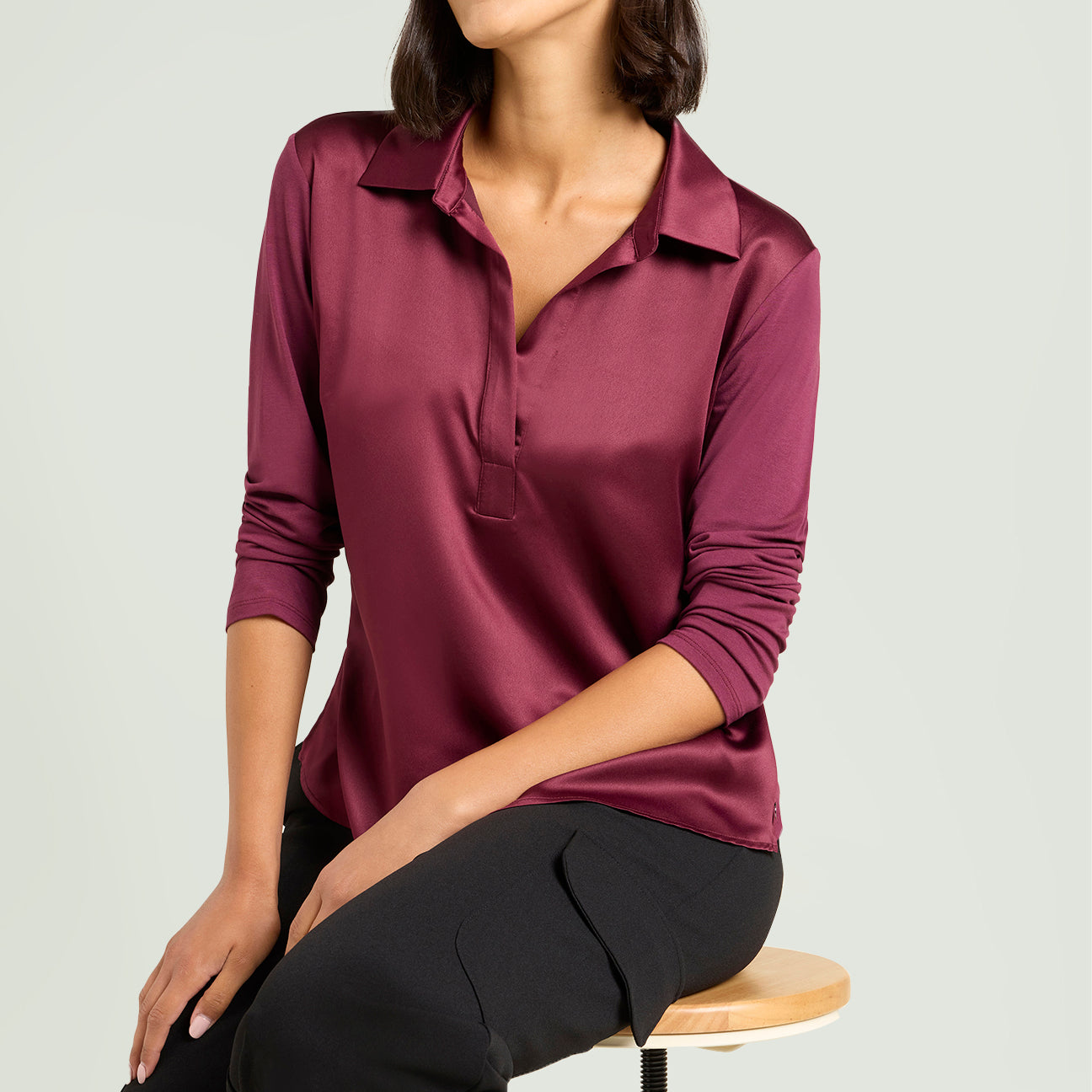 POLO IN RASO E JERSEY