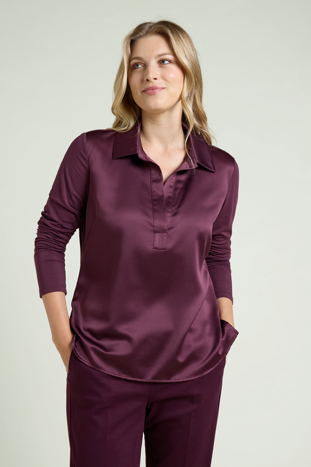 POLO IN RASO E JERSEY