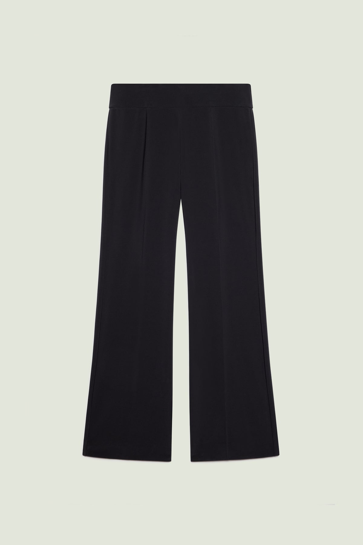 PANTALONI PULL-ON FLARE IN COMPACT STRETCH