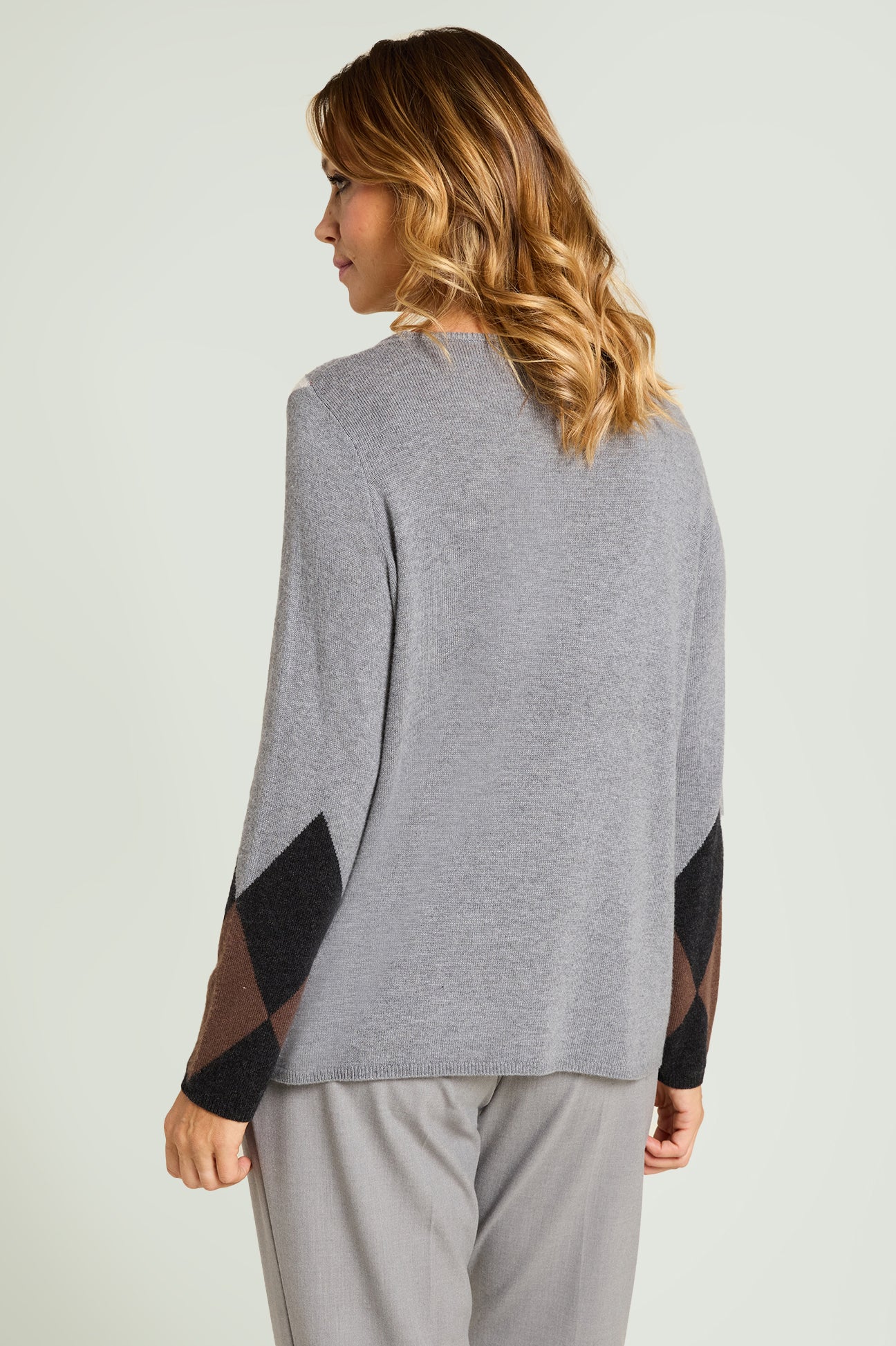 MAGLIA ARGYLE DEGRADE' E PAILLETTES