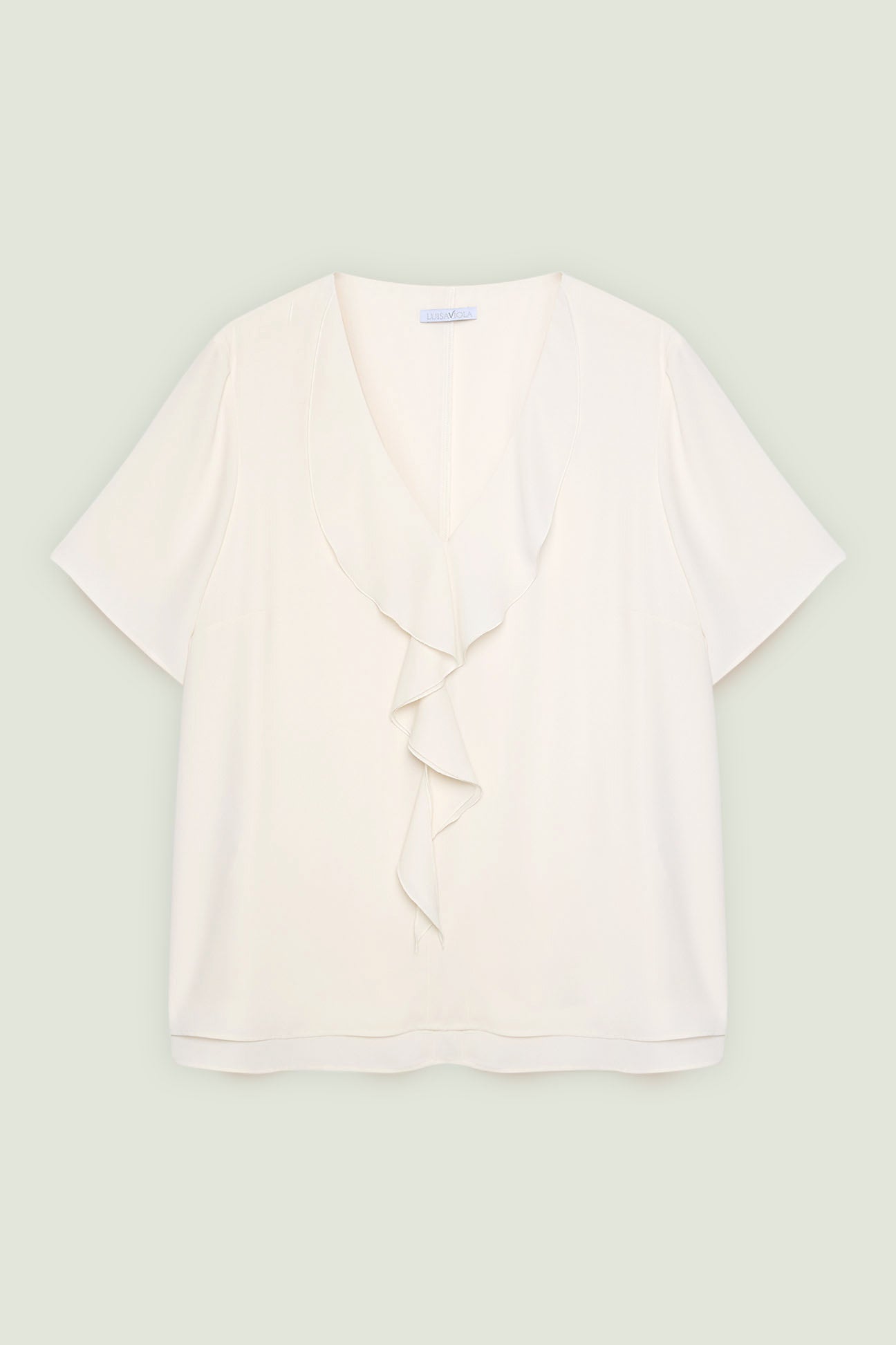 BLUSA CON VOLANT
