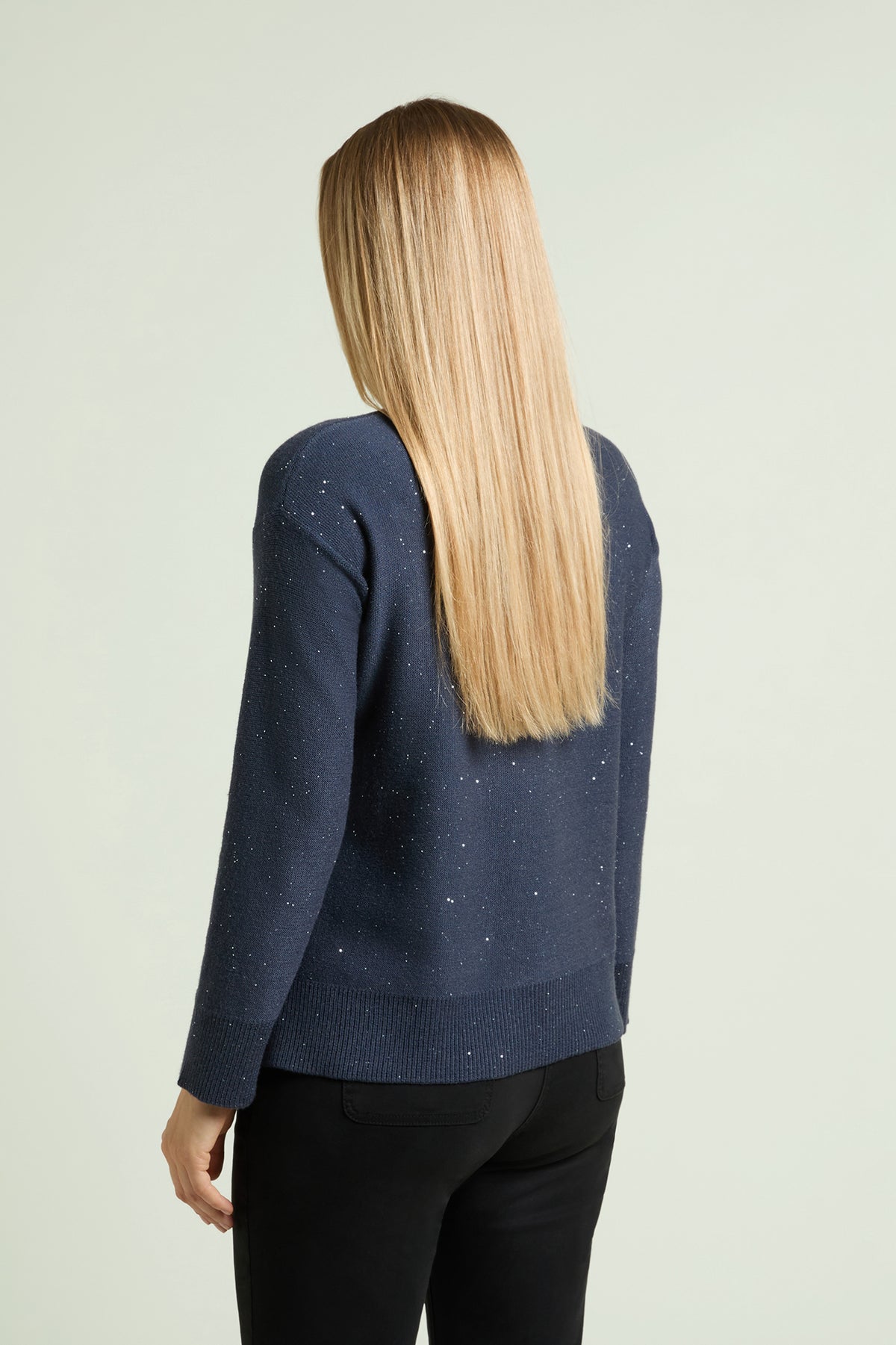 MAGLIA A "V" CON PUNTI LUCE