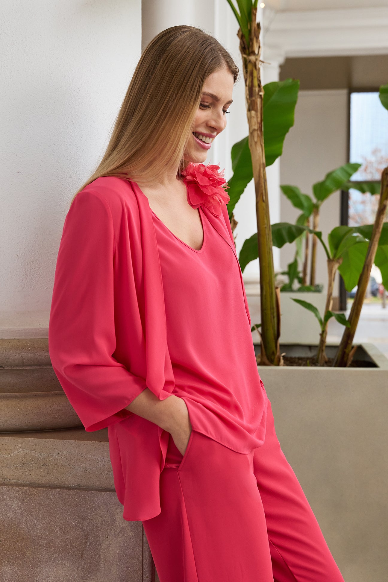 TOP E COPRISPALLE IN DOPPIA GEORGETTE